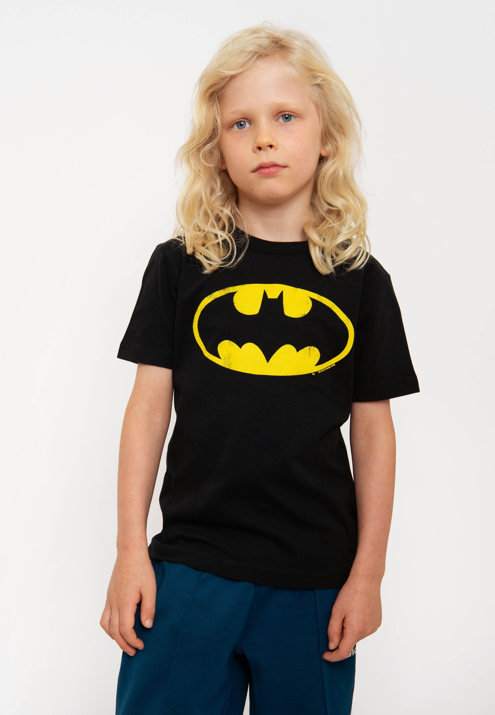 mit LOGOSHIRT Comics Batman«, lizenziertem - | online Print T-Shirt bestellen BAUR »DC