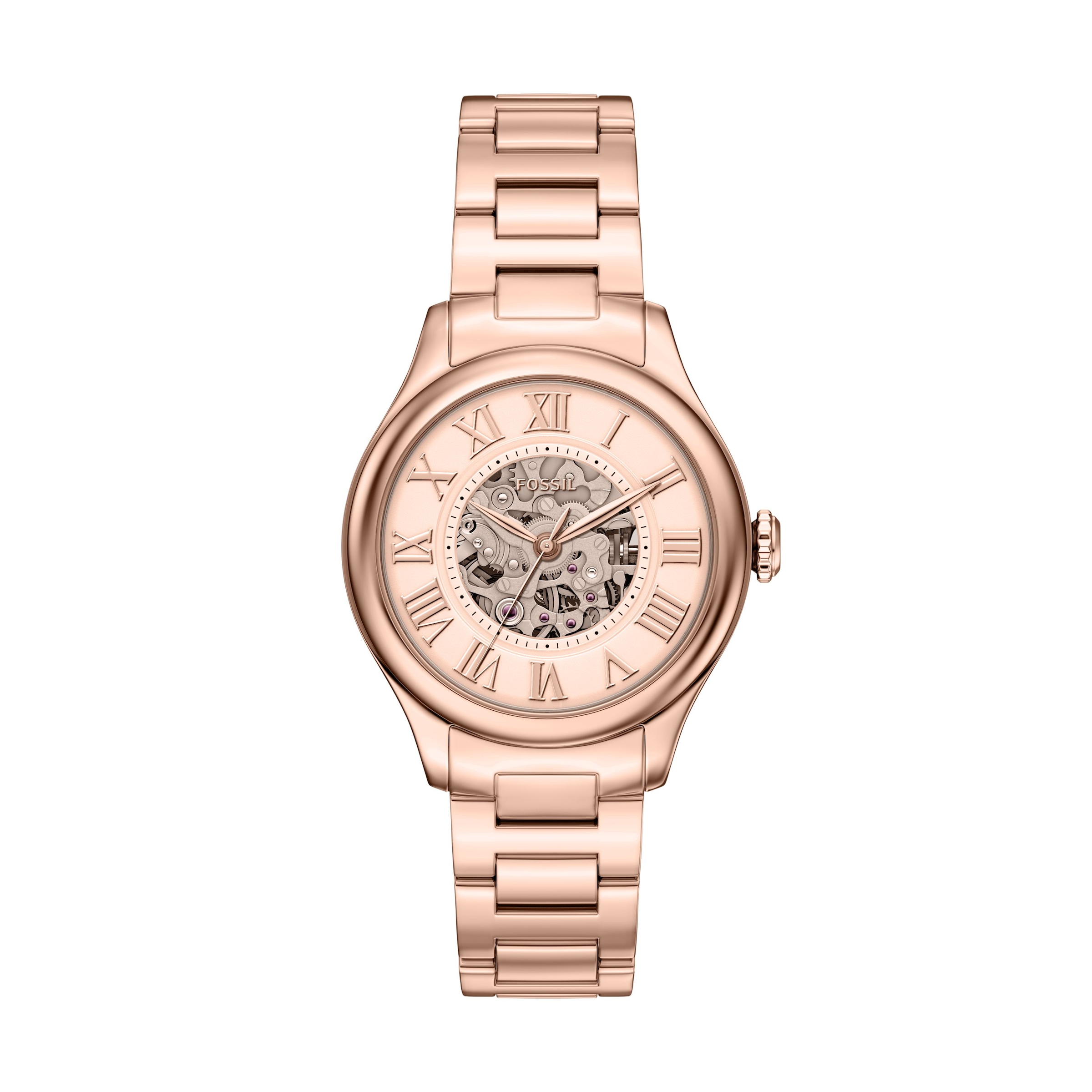 Fossil Automatikuhr »Gilmore« Armbanduhr, Mechanische Uhr, Edelstahlarmband, analog