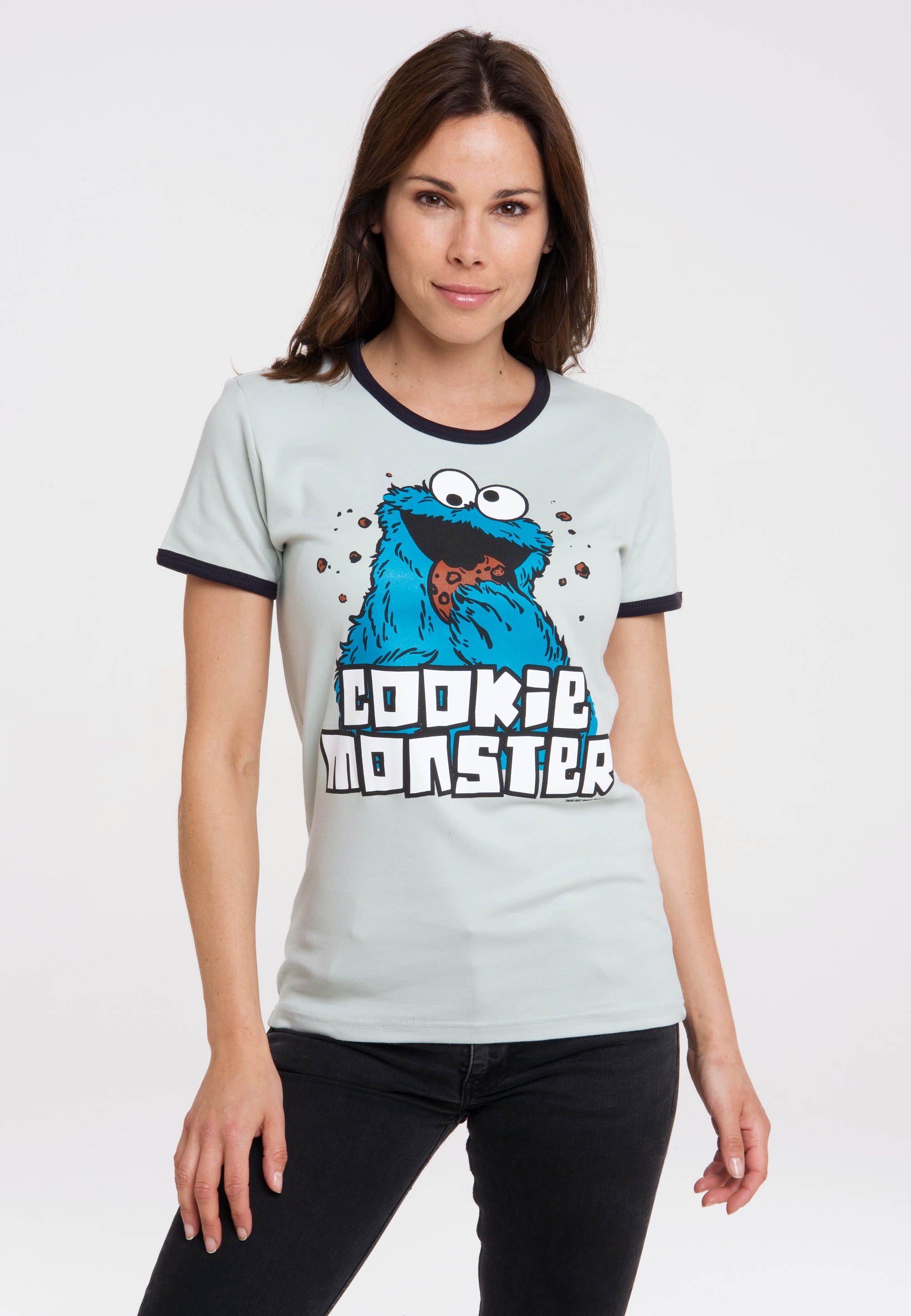 LOGOSHIRT T-Shirt »Sesamstrasse - Krümelmonster«, mit lizenziertem Print