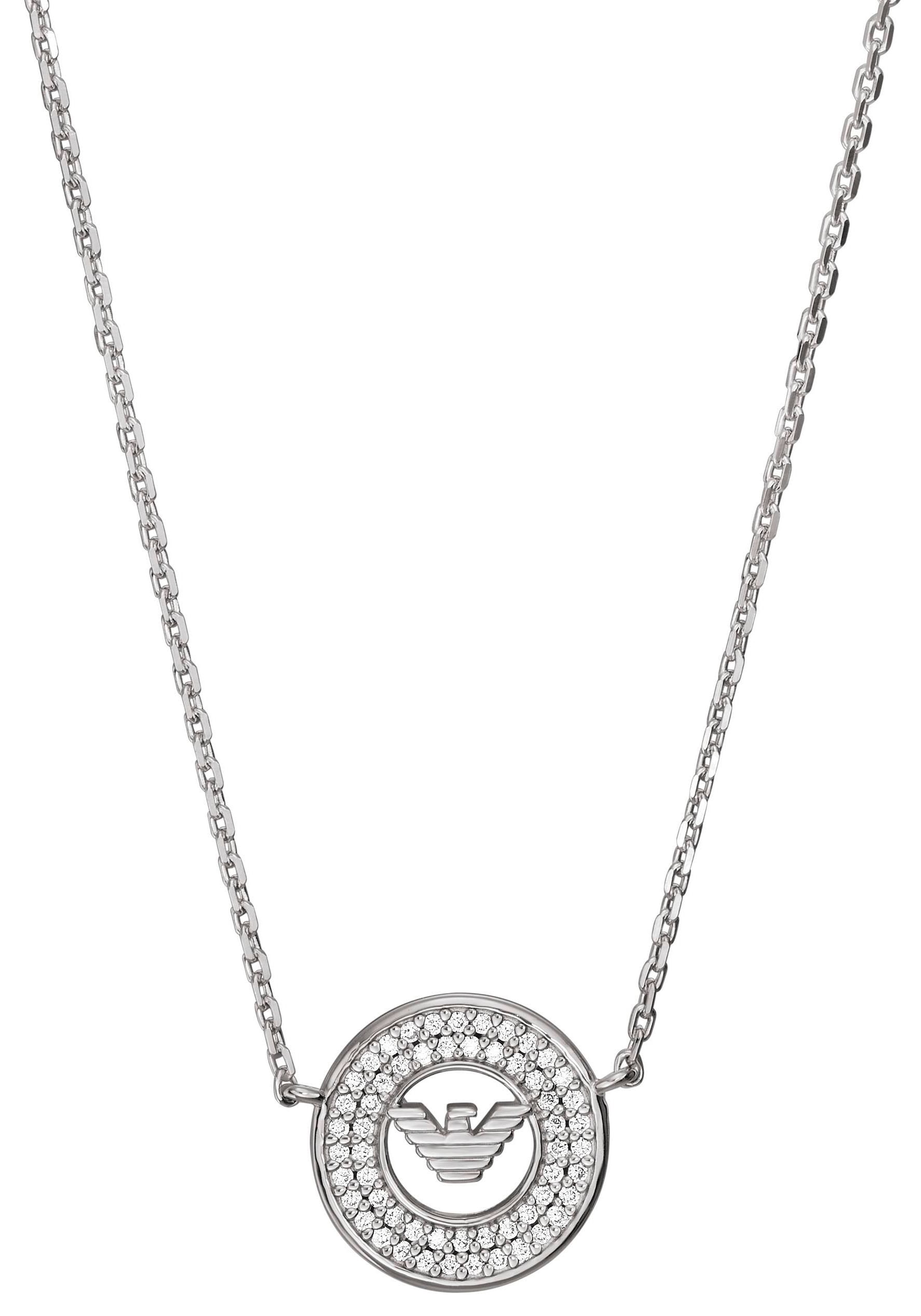 Emporio Armani Kette mit Anhänger »KEY BASICS, EAGLE CORE, EG3585040«, mit  Zirkonia (synth.) für bestellen | BAUR