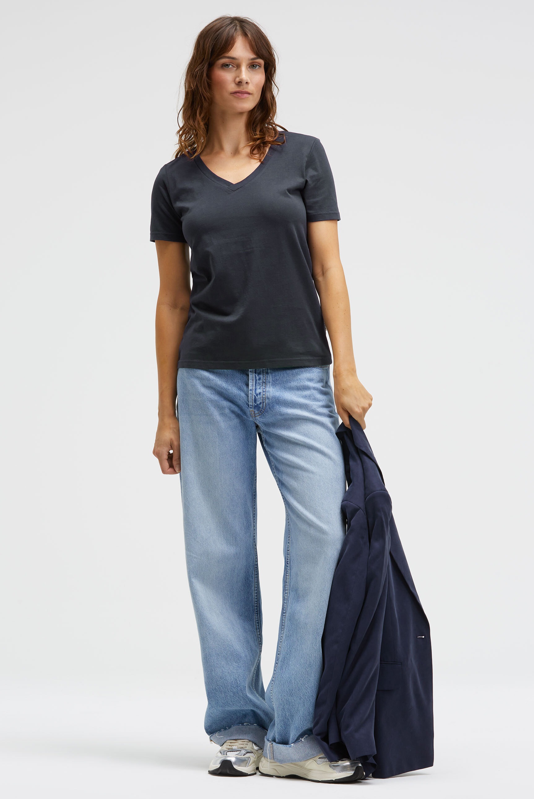 SENSES.THE LABEL V-Shirt, aus Baumwolle