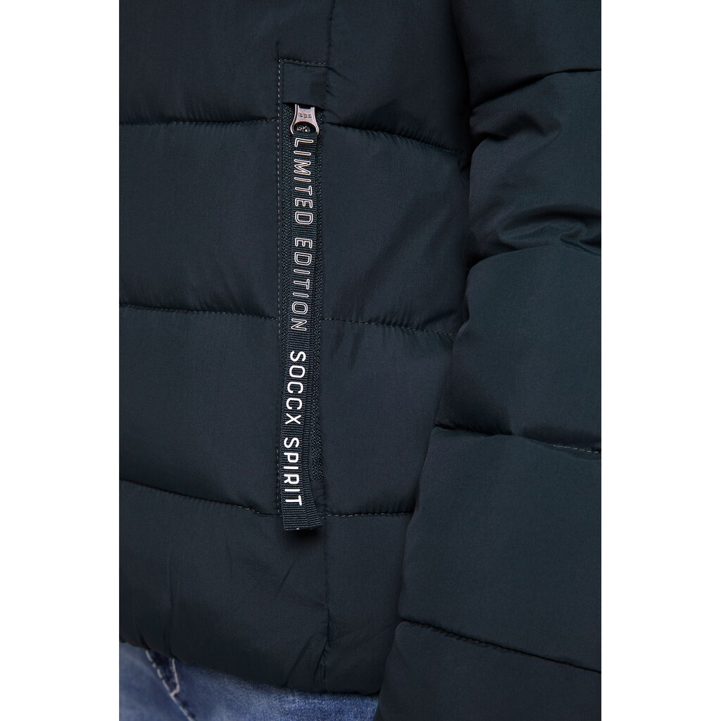 SOCCX Winterjacke, mit Kapuze