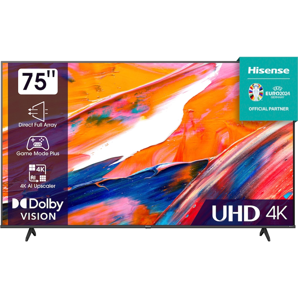 Hisense LED-Fernseher »75E61KT«, 190,5 cm/75 Zoll, 4K Ultra HD, Smart-TV