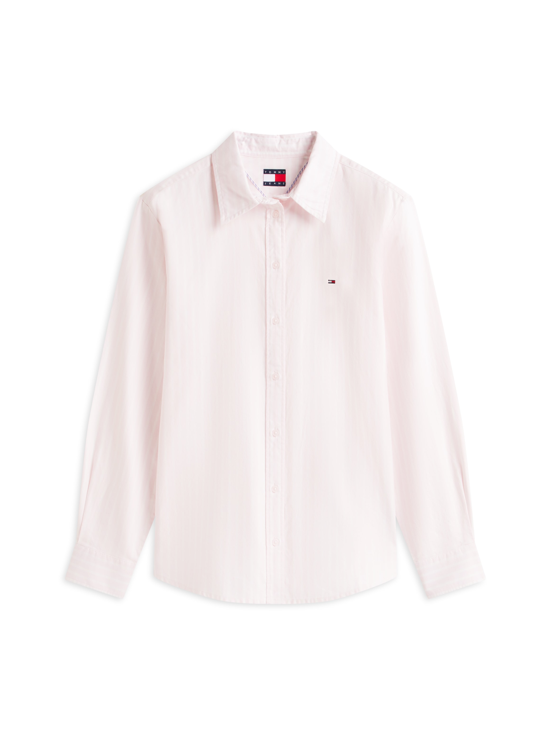 Tommy Jeans »TJW REG OXFORD SHIRT« mit Logostickerei, abgerundeter Saum