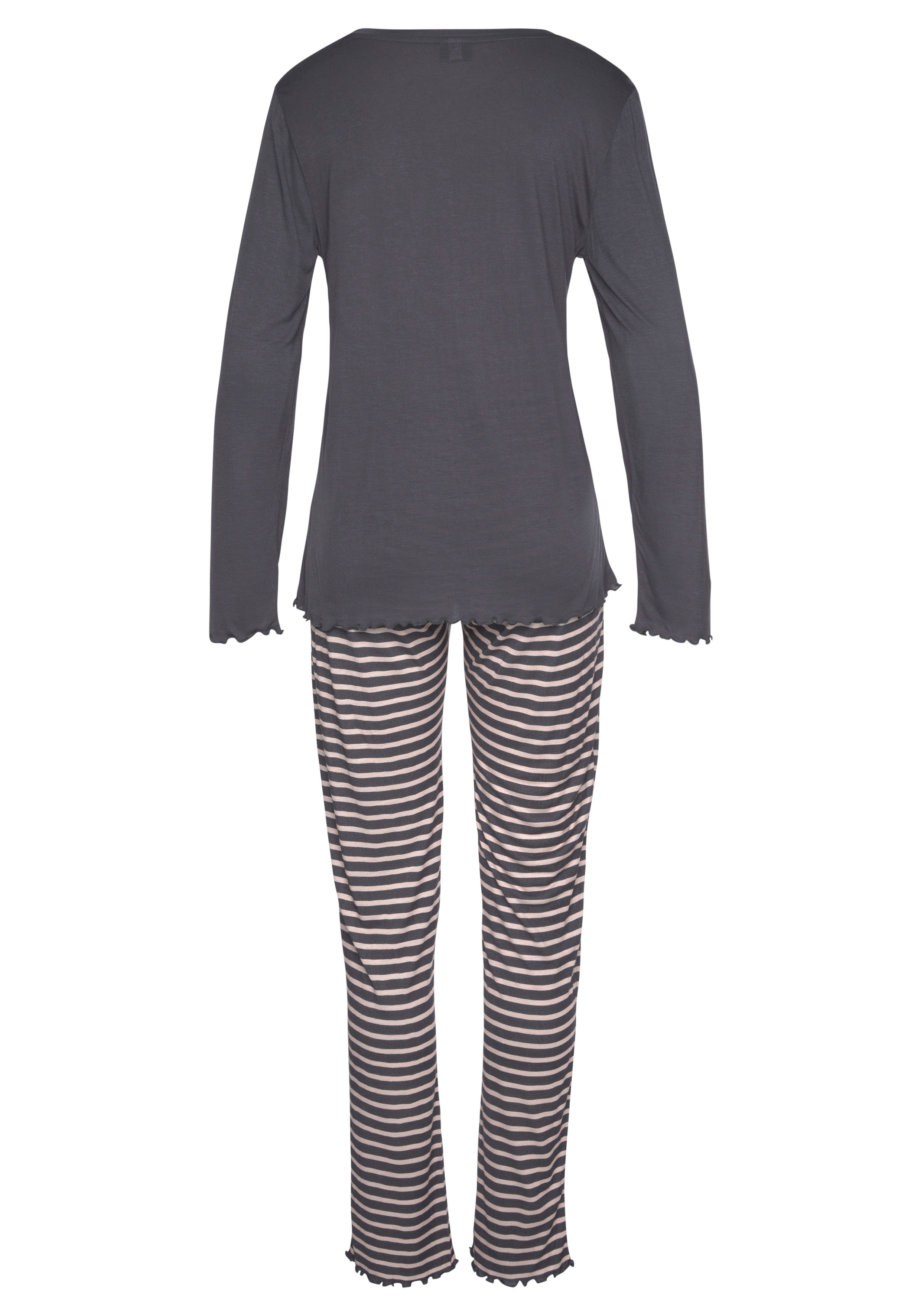 Thumbnail - Vivance Dreams Pyjama 2 Stk. tlg., mit Kräuselsäumen