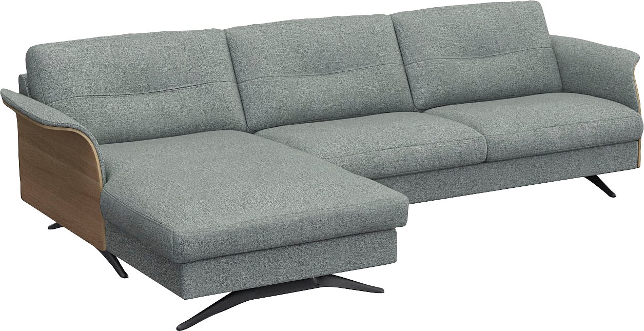 FLEXLUX Ecksofa »Glow, super bequem durch hochwertigem Sitzaufbau mit Federkern, L-Form«, Modernes skandinavisches Design