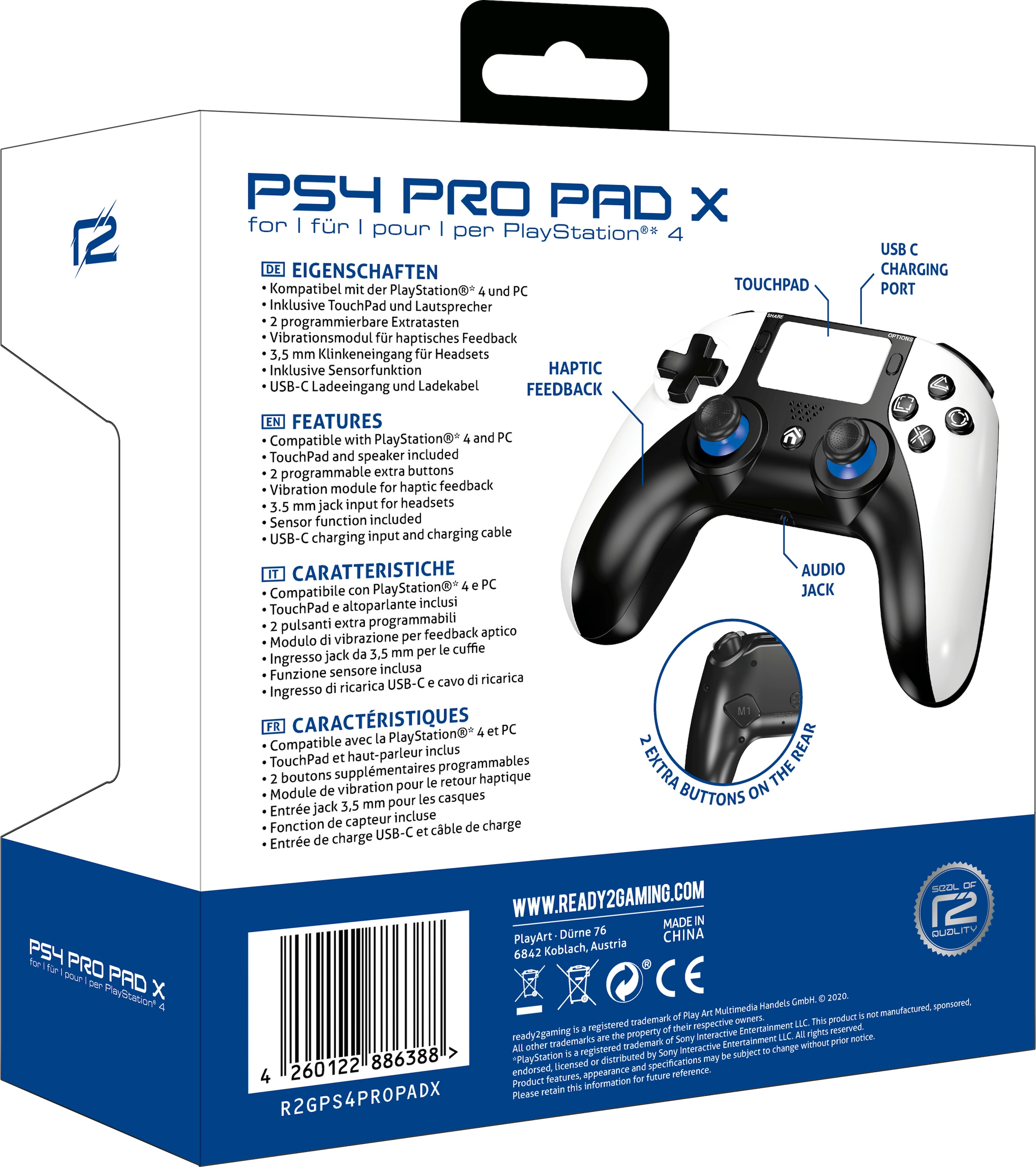 Ready2gaming Controller »PS4 Pro Pad X« | BAUR