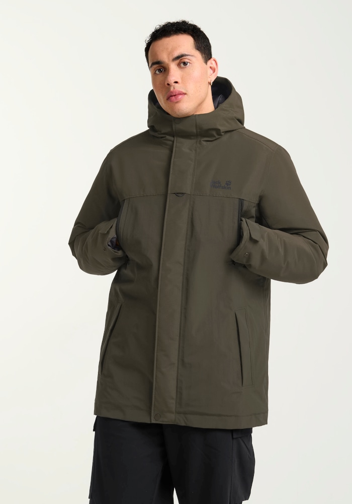 Jack Wolfskin Winterjacke "GLACIER SHIELD JKT M" mit Kapuze wasserdicht, winddicht, atmungsaktiv