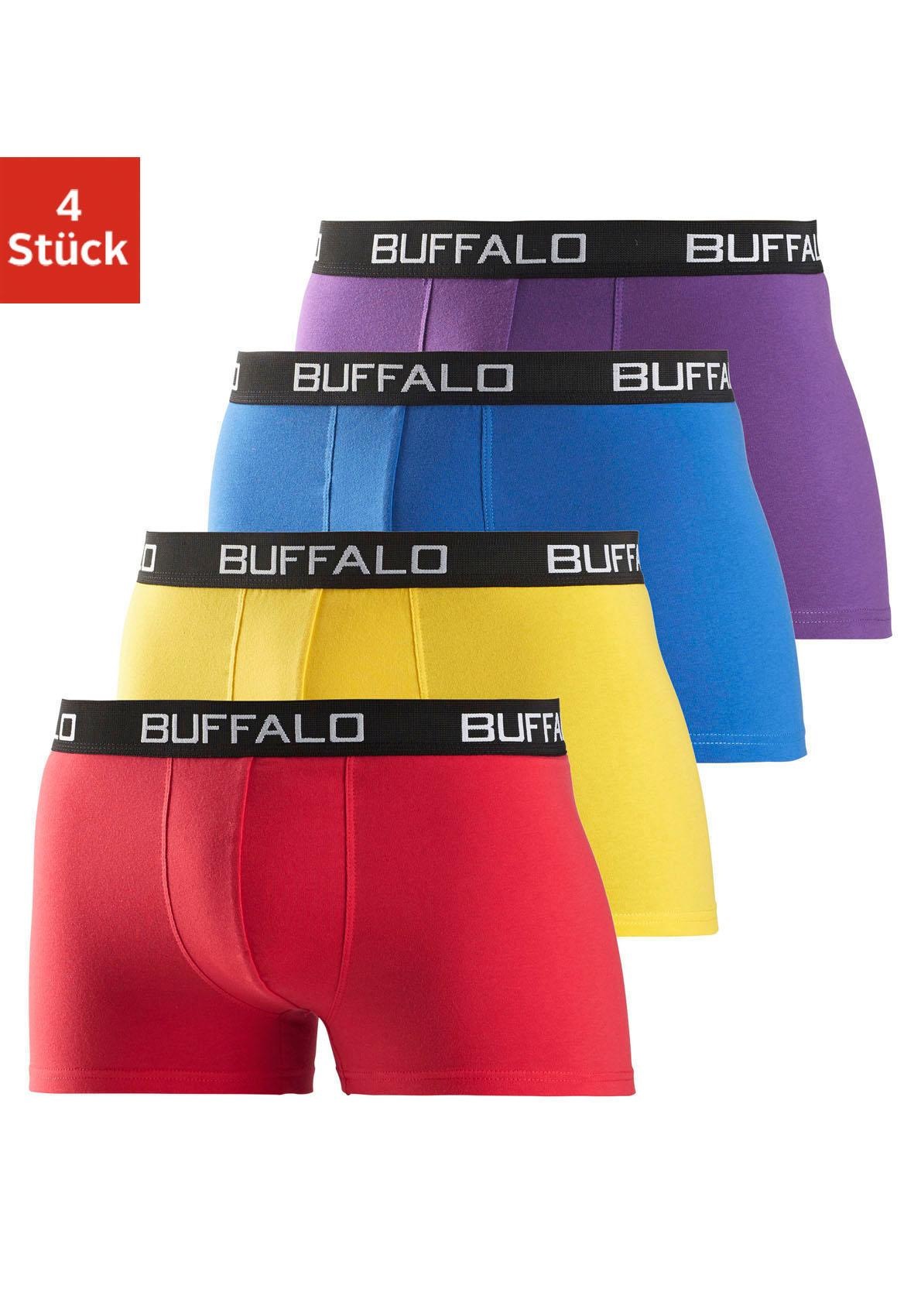 Buffalo Boxer "Boxershorts für Herren" Packung, 4 Stk. tlg., aus Baumwoll-M günstig online kaufen