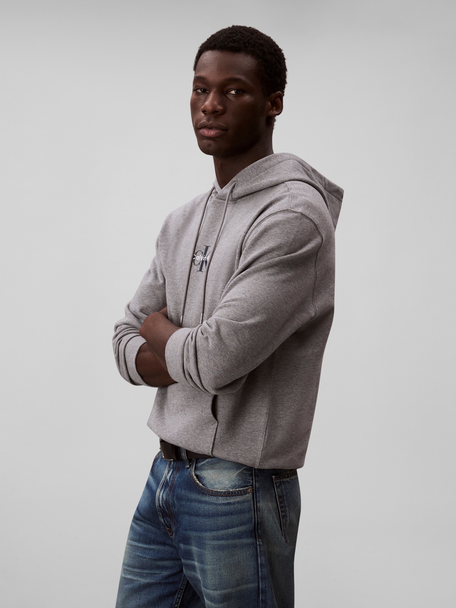 Calvin Klein Jeans Sweatshirt »LS EU 350TERRY MICRO MONOLOGO HO«, Kapuze, regular fit