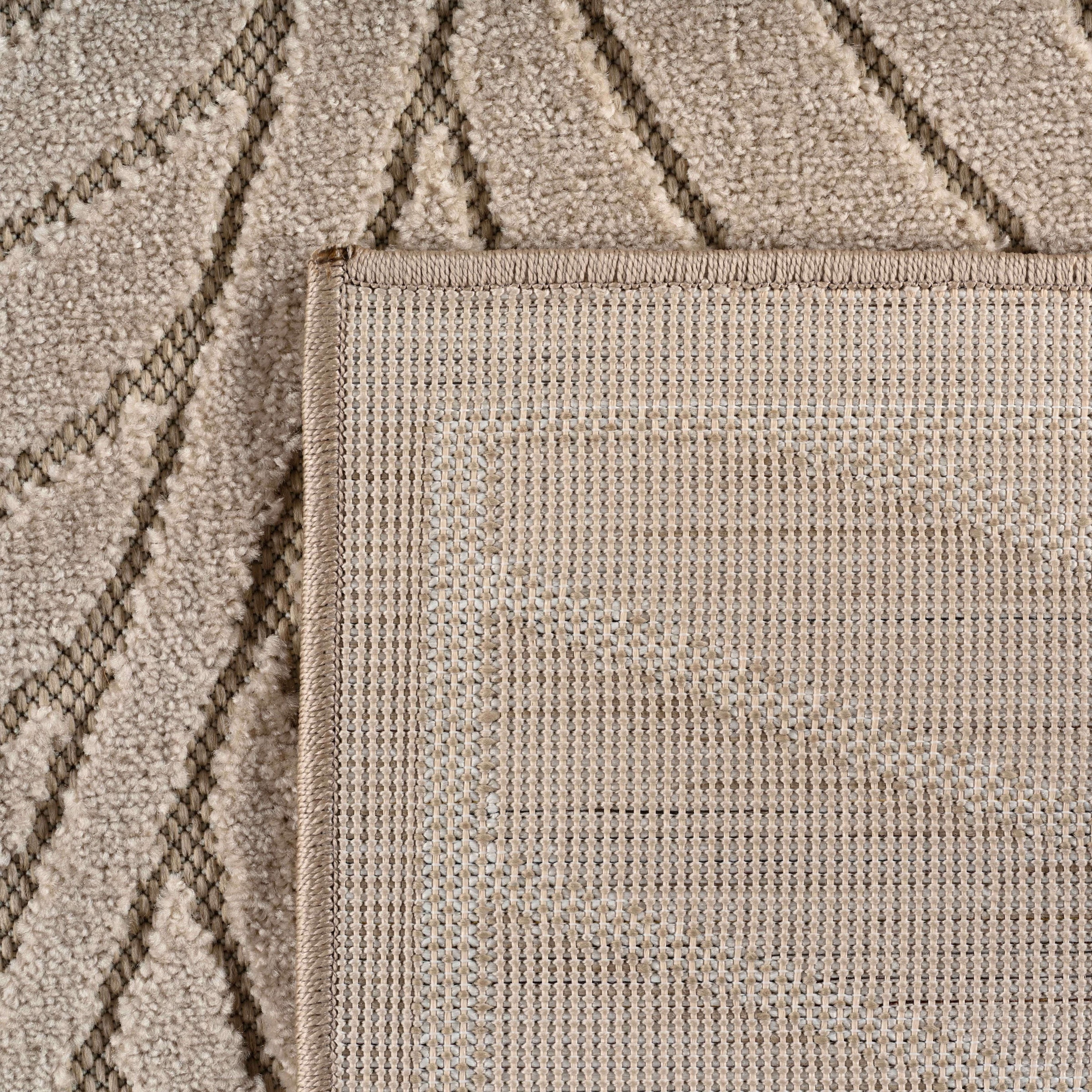 Ayyildiz Teppiche Outdoorteppich »NOVA 1203  ,  auch als Läufer und Rund« rund 8 mm Höhe Material aus schmutzabweisendem Polypropylen, In-/Outdoor geeignet