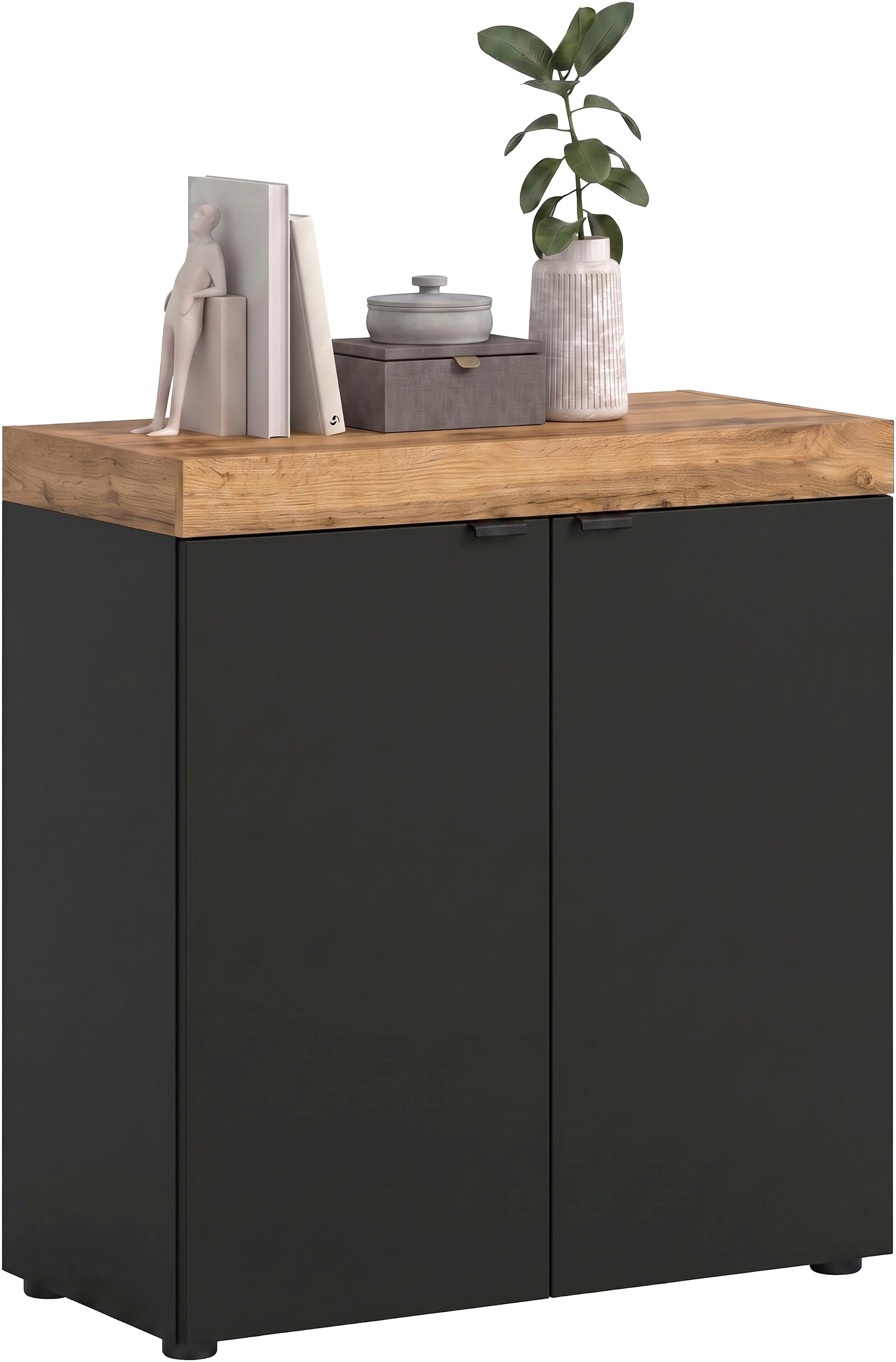 OTTO home Kommode "MAMBO II, Breite 77 cm, 2 Türen, 2 Einlegeböden" 1 Stk. tlg. Kommode, Anrichte, Wohnzimmer, Schlafzimmer