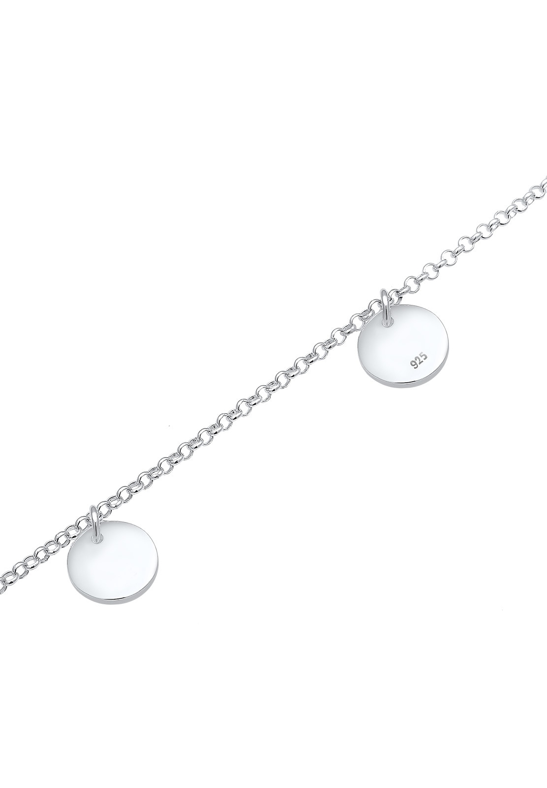 Elli Fußkette »Basic Kreis Geo Trend Minimal 925 Sterling Silber«