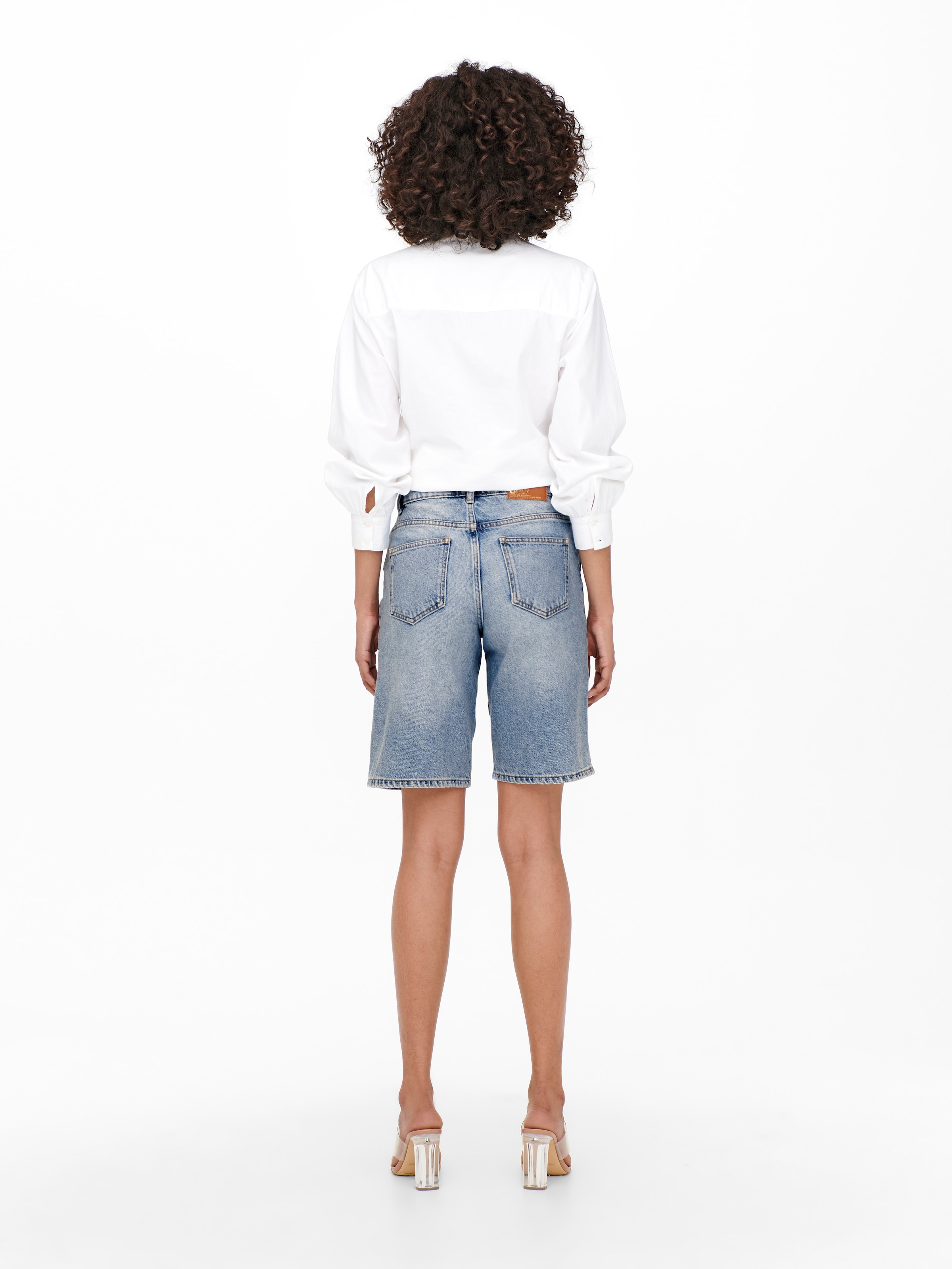 ONLY Jeansshorts »ONLSONNY HW WIDE DNM SHORTS NOOS« Baumwolle, regular fit, High Waist