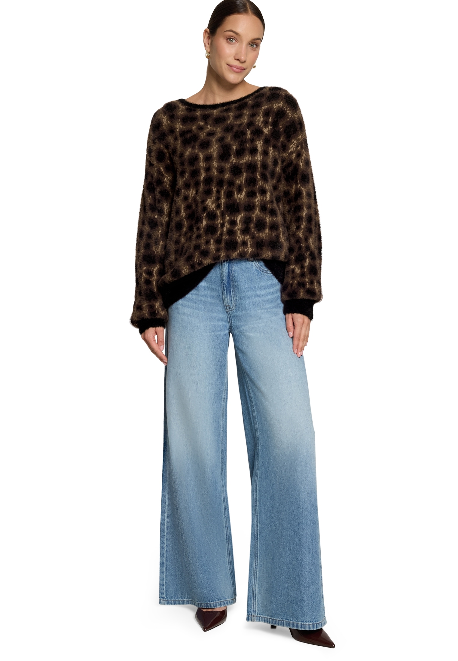 Zero Strickpullover »Damen mit Jacquard« 1 Material