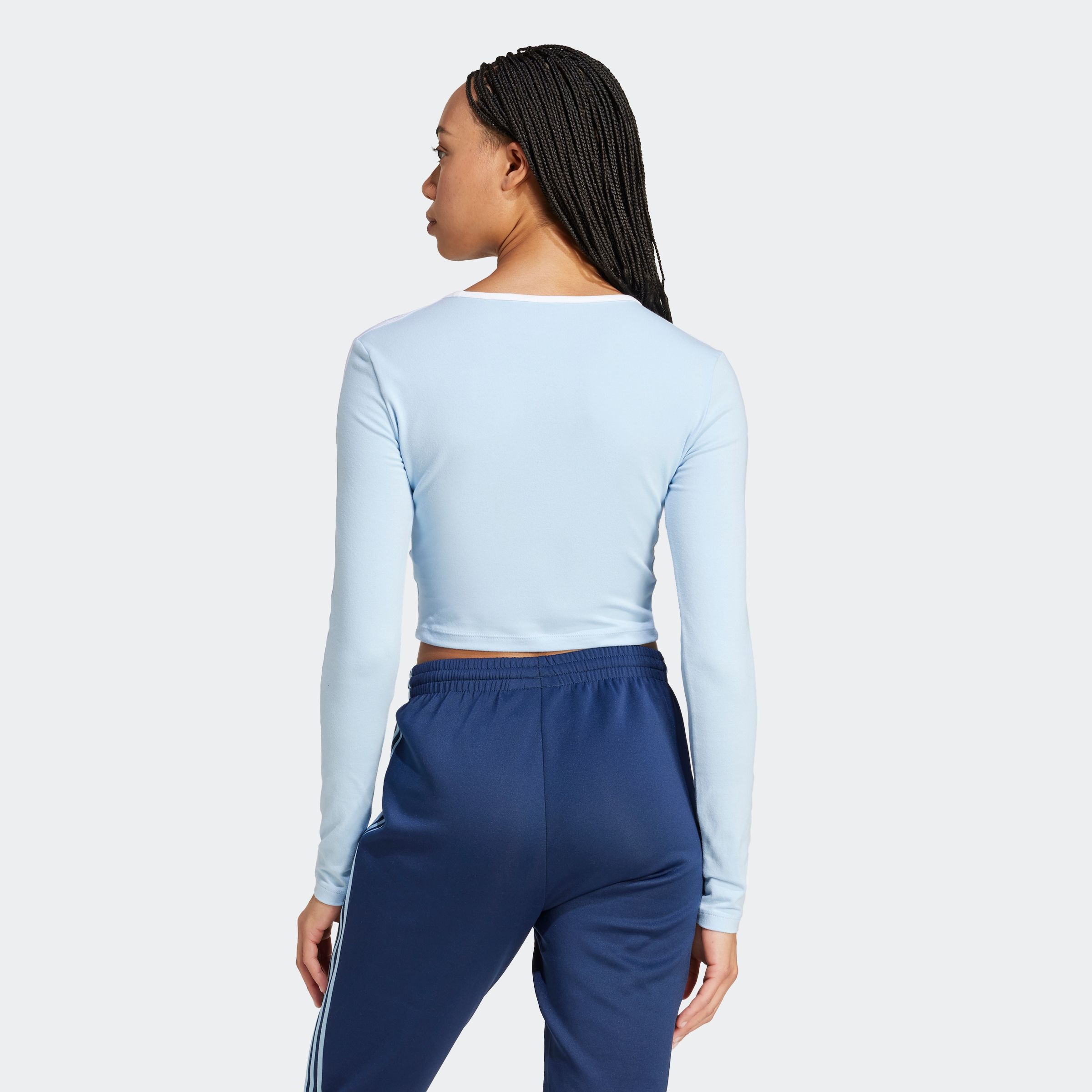 adidas Originals Langarmshirt "3S LS CROP" günstig online kaufen