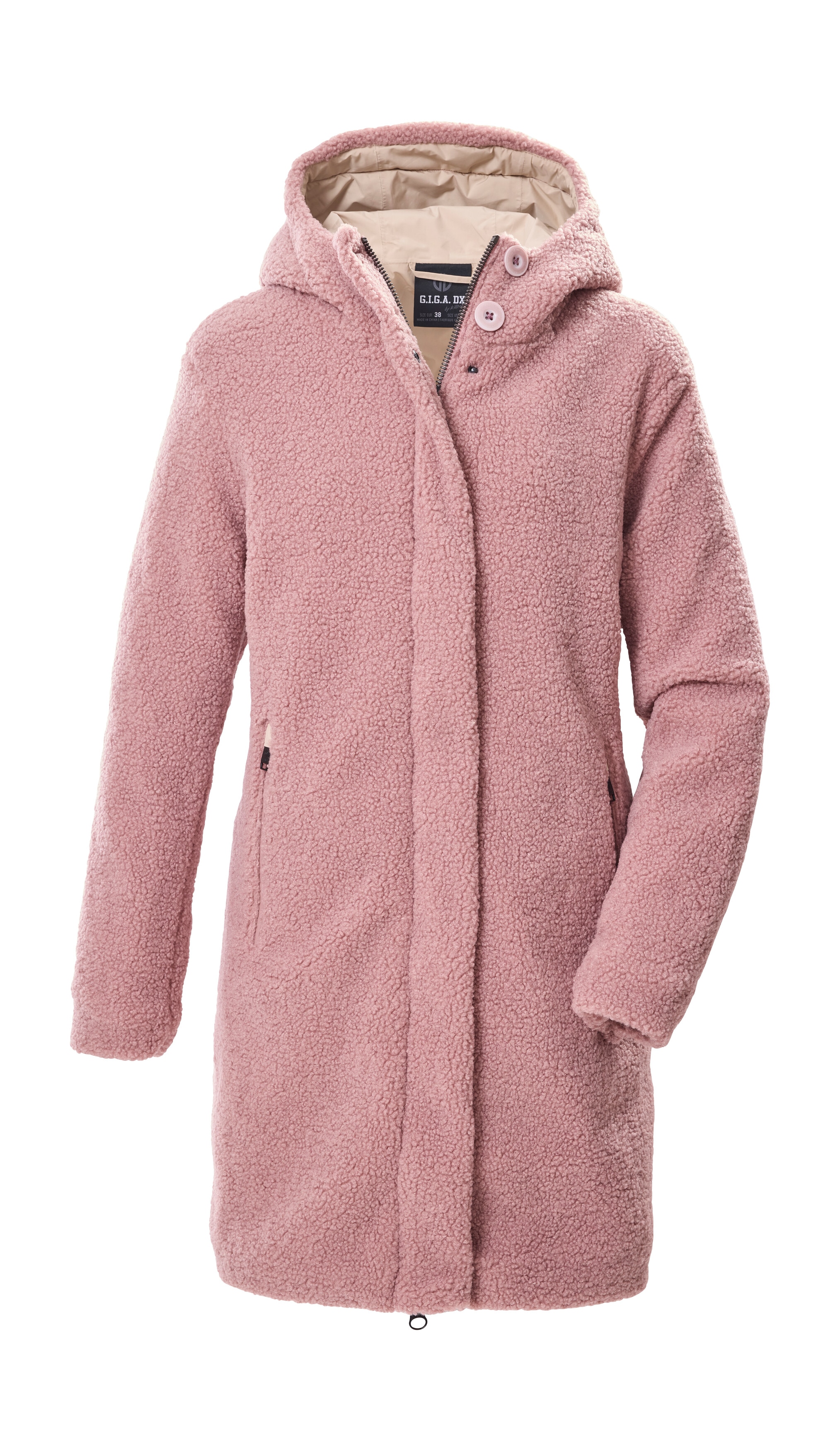 G.I.G.A. DX by killtec Parka "GW 95 WMN PRK" Wasserdichte Scherpa-Jacke mit 2-Wege-Reißverschluss