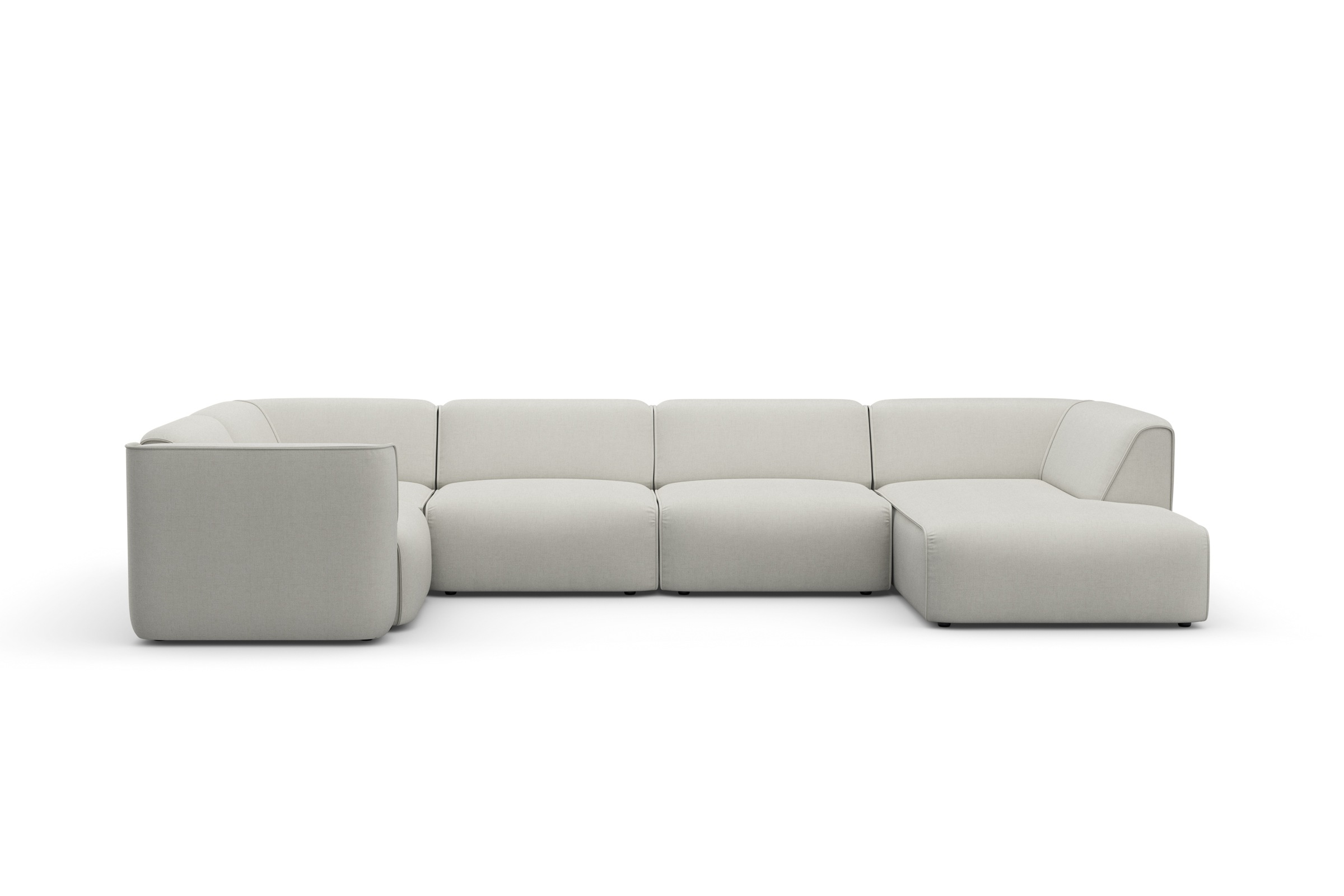 OTTO home Wohnlandschaft "Merid U-Form, B: 367 cm" jederzeit durch Module e günstig online kaufen