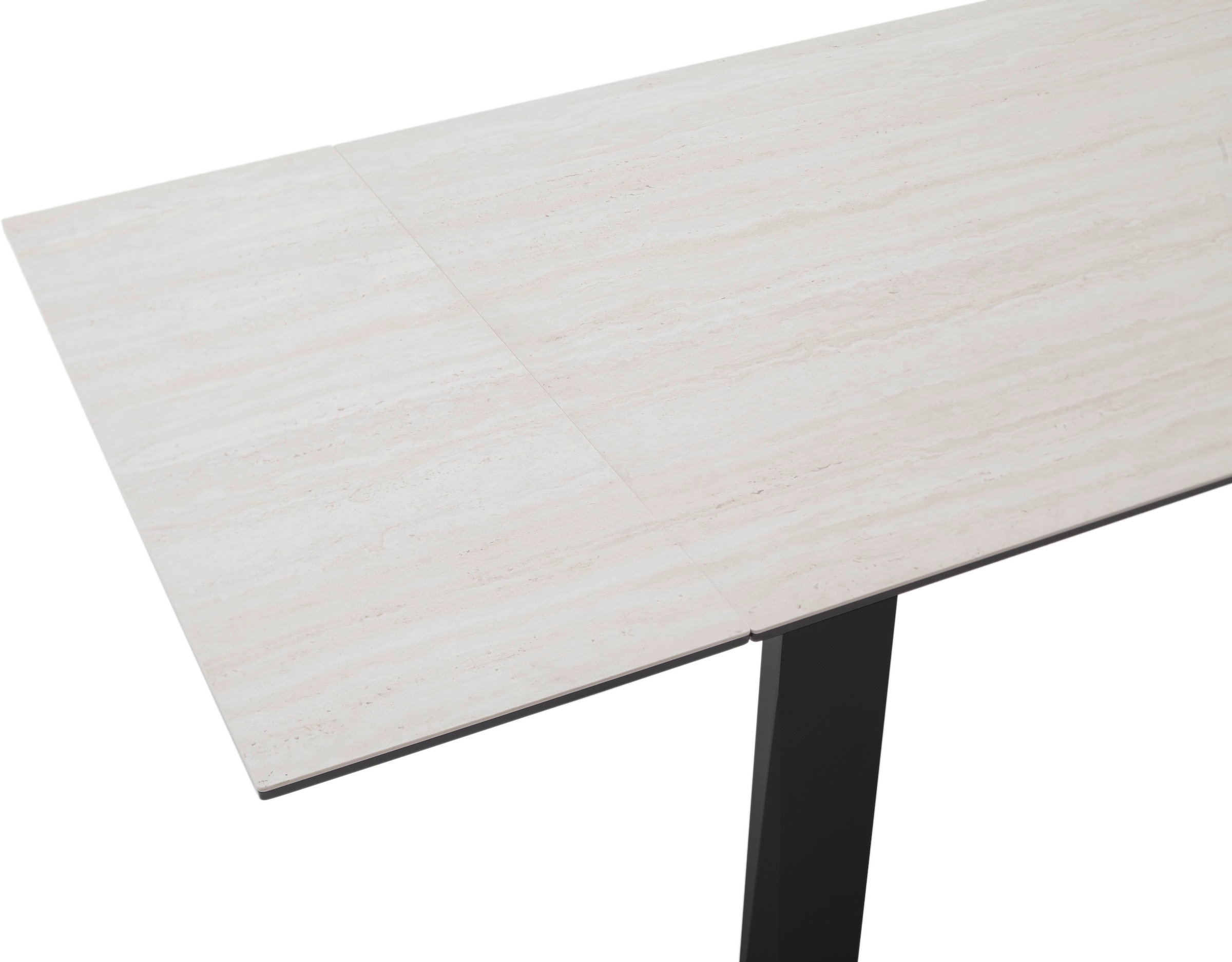 MCA furniture Esstisch »Kalamata« 1 Stk. tlg. Auszugstisch, Stirnauszug, Metallgestell, Keramik, Sicherheitsglas