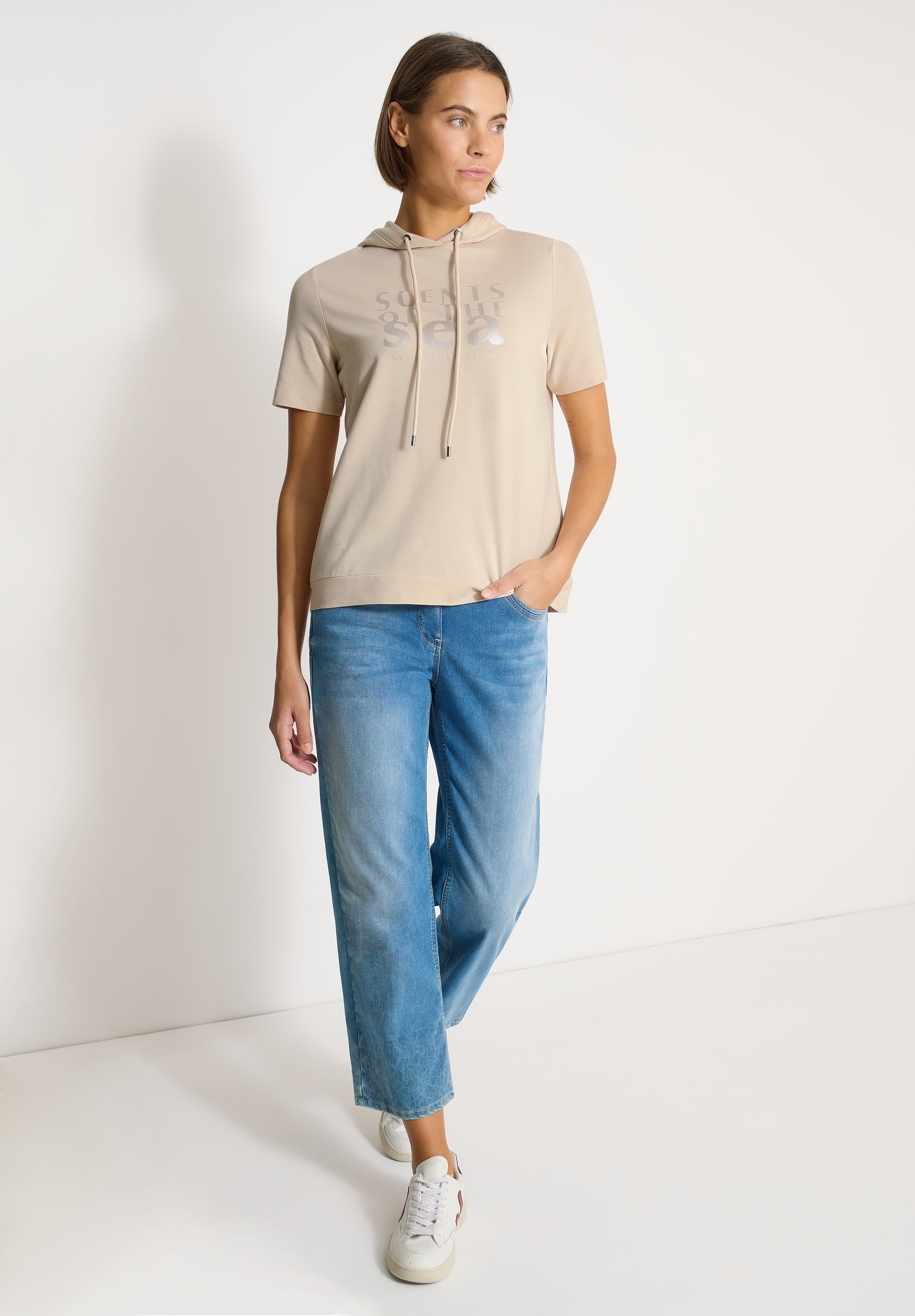 Cecil Kapuzenshirt mit Kapuze mit Tunnelzugband