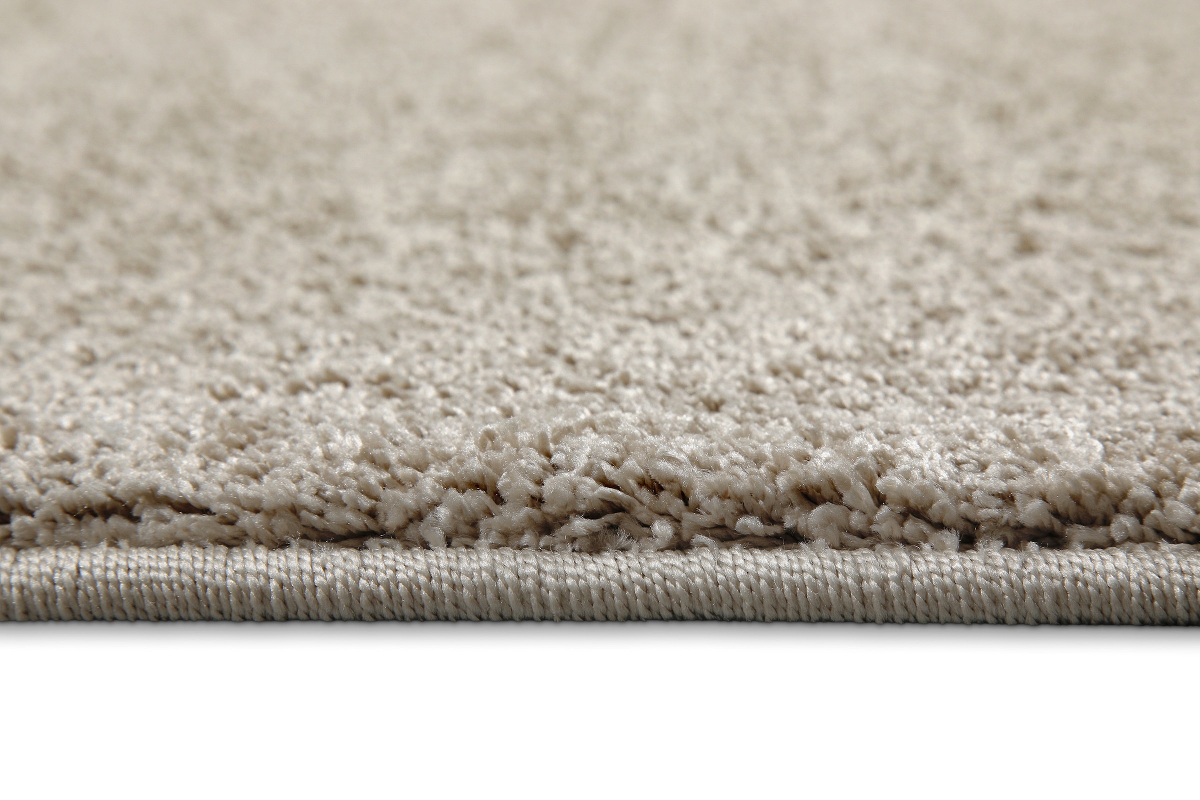 Teppich WECON HOME "Wogh", sand beige, B:140cm H:25mm L:200cm, Polyester, Teppiche, Teppich, Kurzflor, maschinell gewebt, robust, Wohn- & Schlafzimmer, einfarbig 3