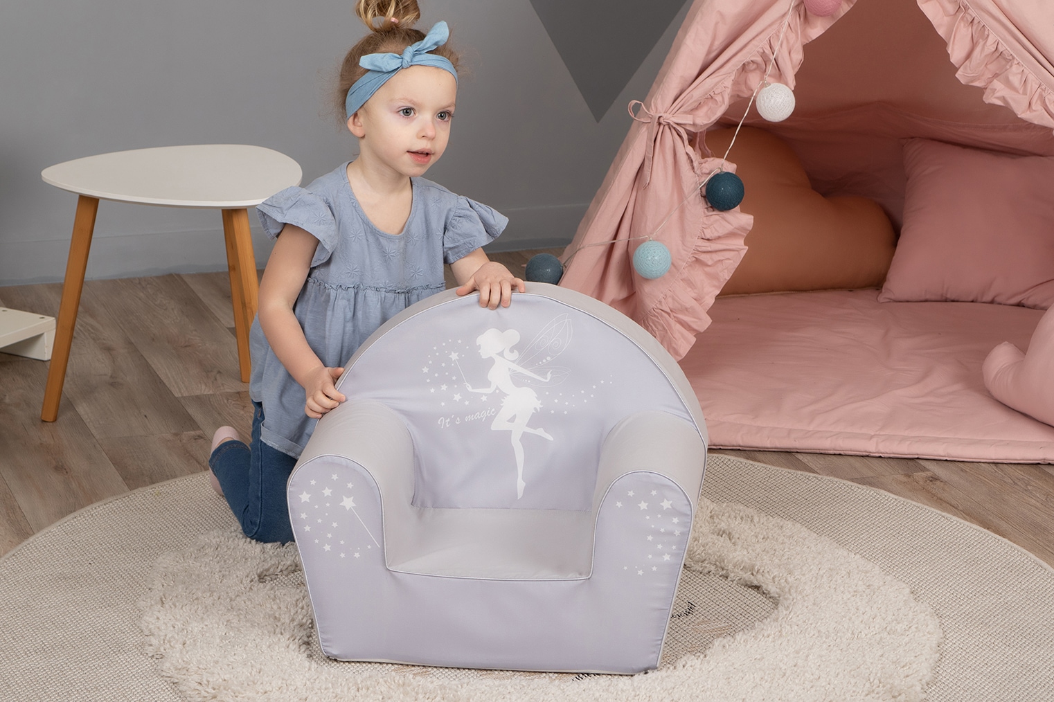 Knorrtoys® Sessel »Fairy Grey«, für Kinder; Made in Europe | BAUR
