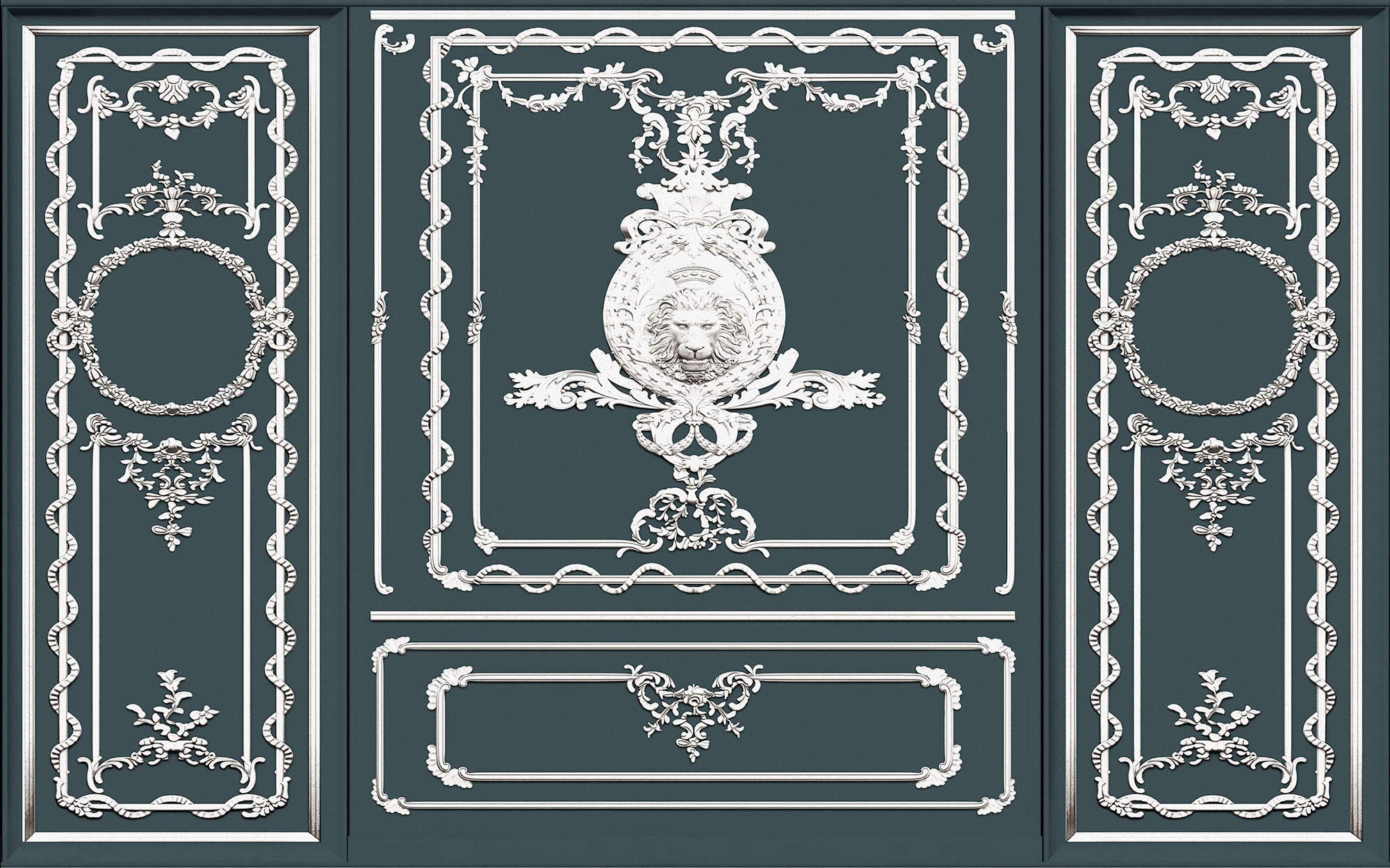 Komar Vliestapete »Digitaldruck Vlies - Classy Castle - Größe 400 x 250 cm«, bedruckt, Wohnzimmer, Schlafzimmer