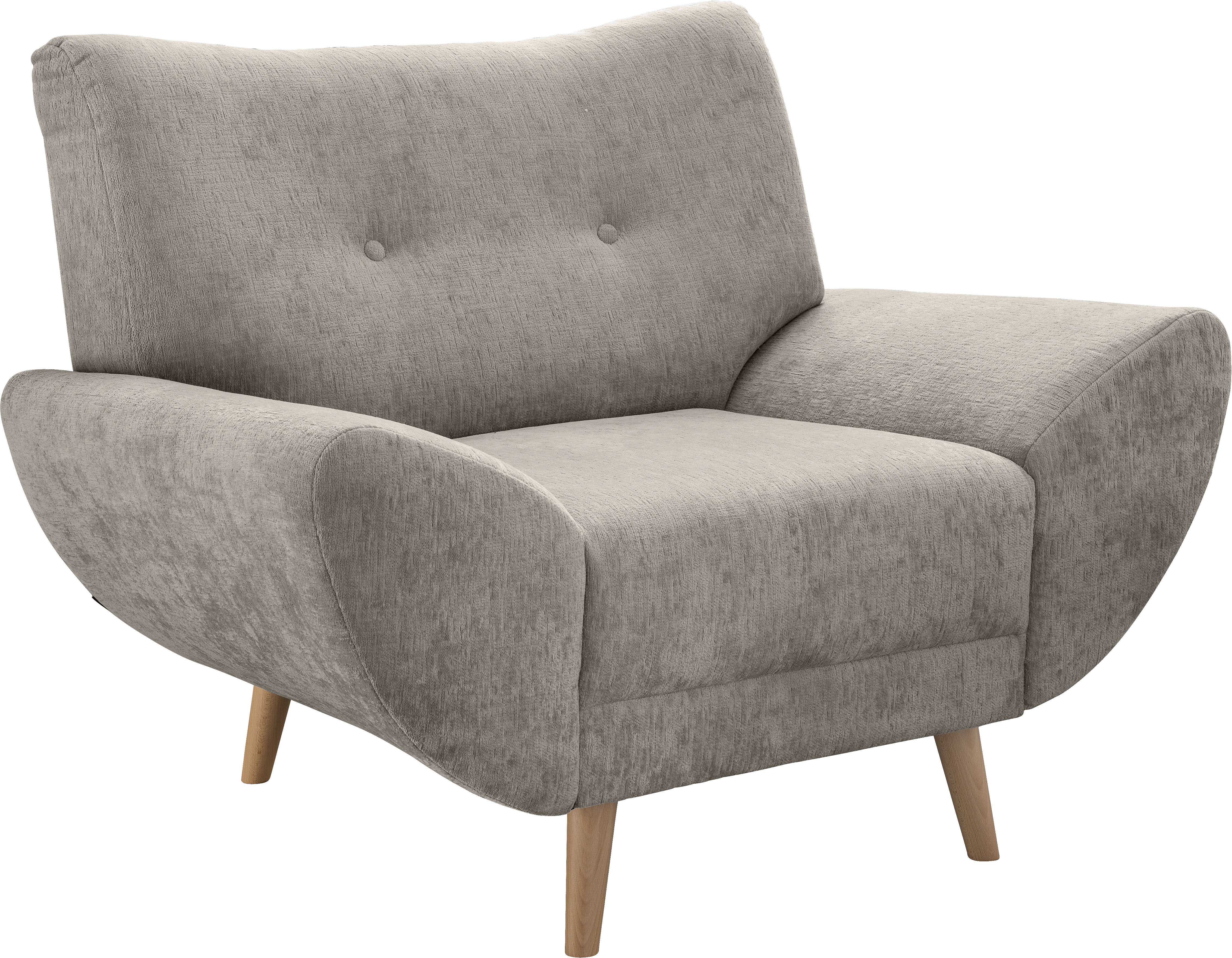 Home affaire Sessel "Basta komfortable Wellenunterfederung, Breite 111cm"