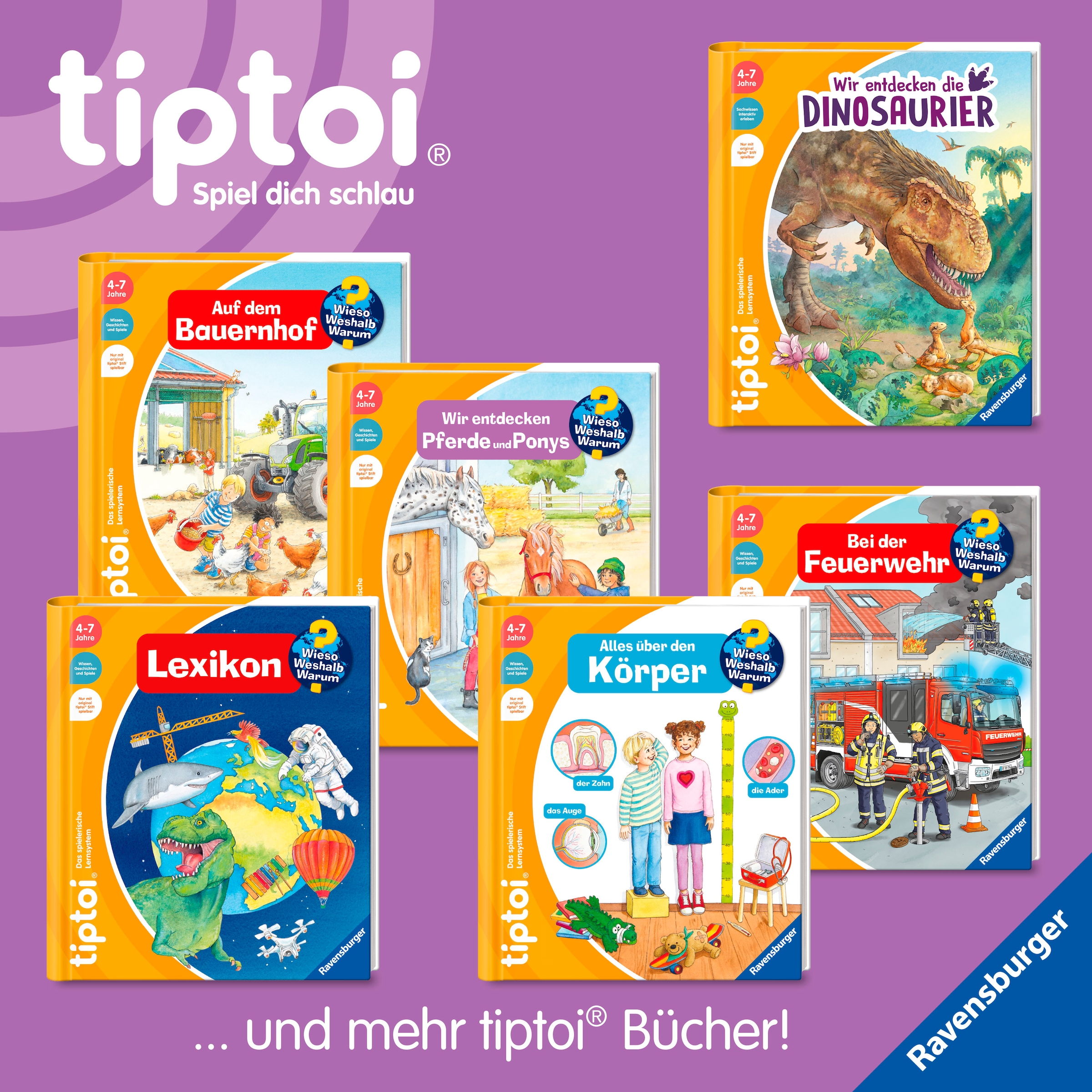 Ravensburger Buch »tiptoi® Wieso? Weshalb? Warum? - Tiere im Zoo«, Made in Europe