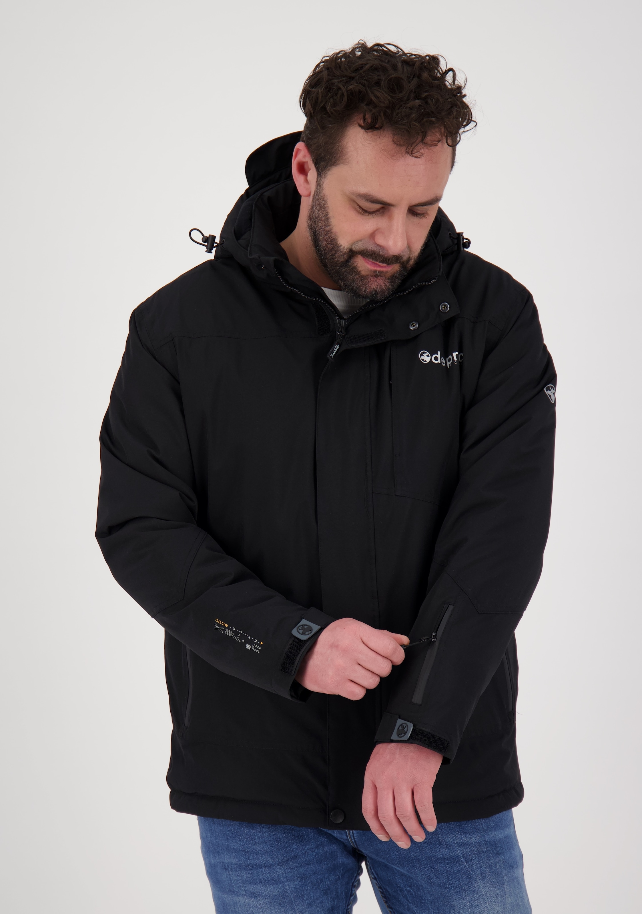 DEPROC Active Winterjacke "MONTREAL MEN" mit Kapuze auch in Großen Größen erhältlich