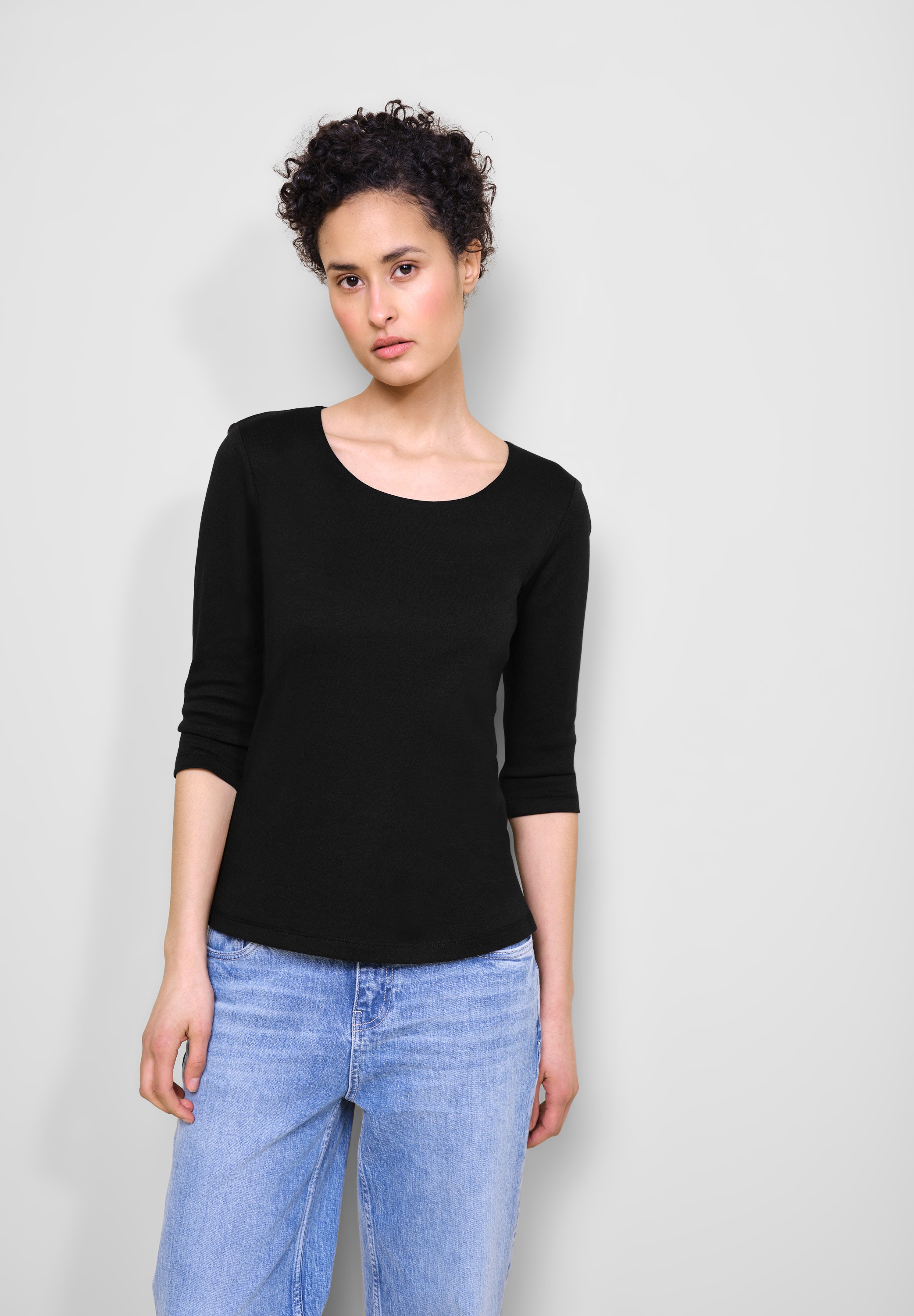 STREET ONE 3/4-Arm-Shirt, mit Rundhalsausschnitt