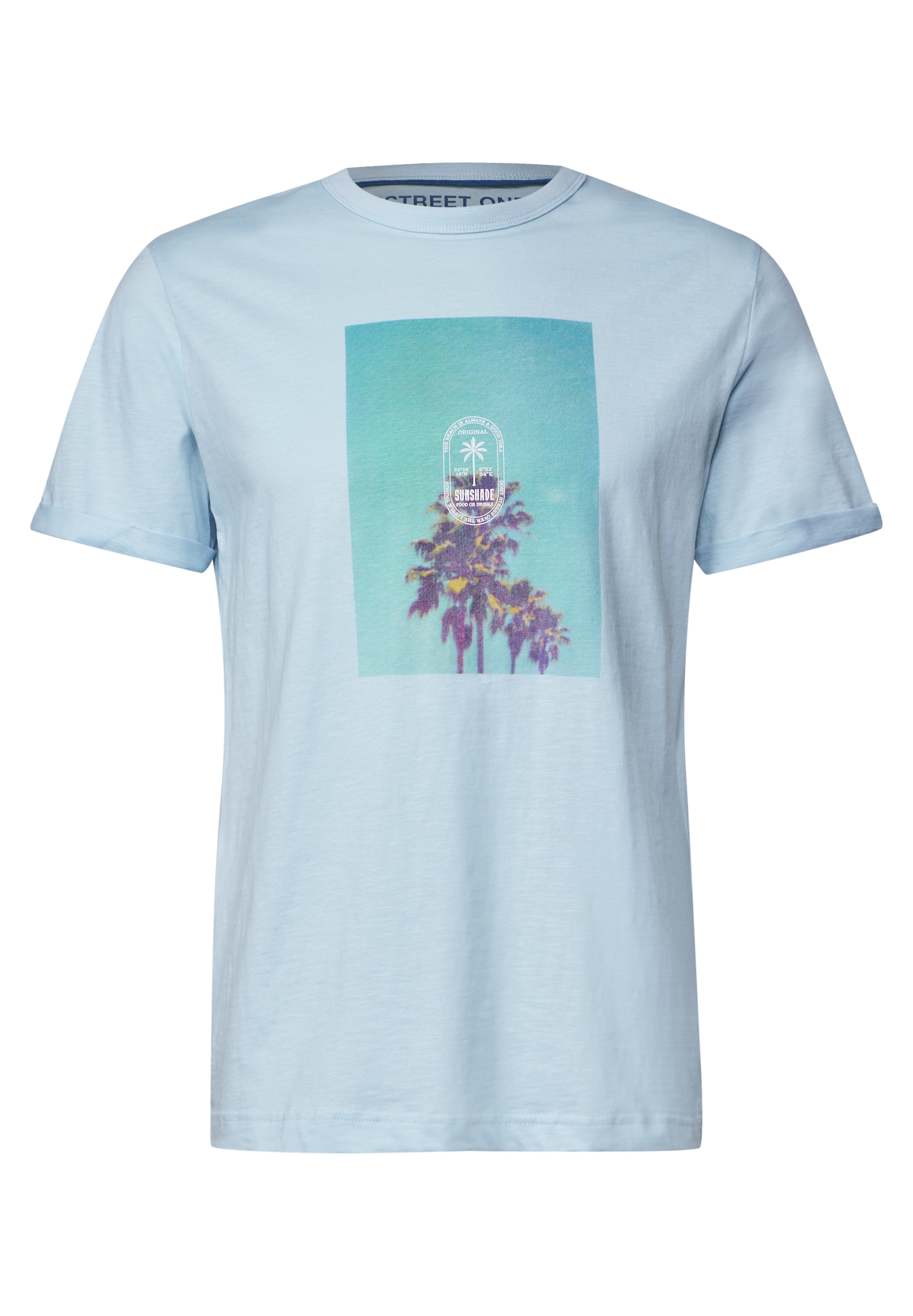 STREET ONE MEN T-Shirt, aus reiner Baumwolle