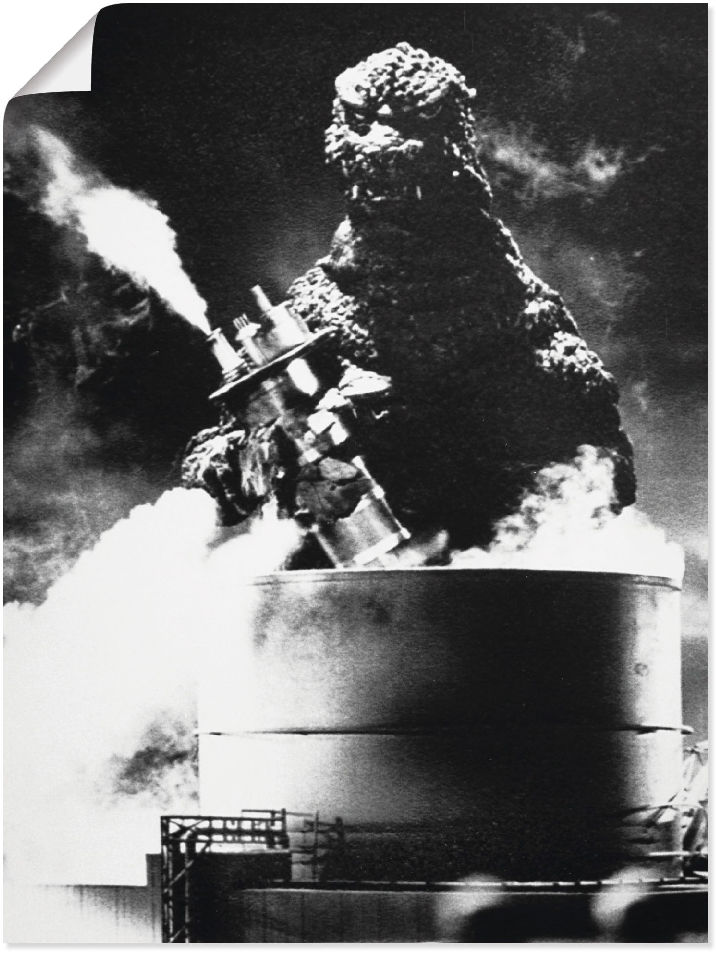 Artland Wandbild "Godzilla III", Film, (1 St.), als Leinwandbild, Poster in verschied. Größen