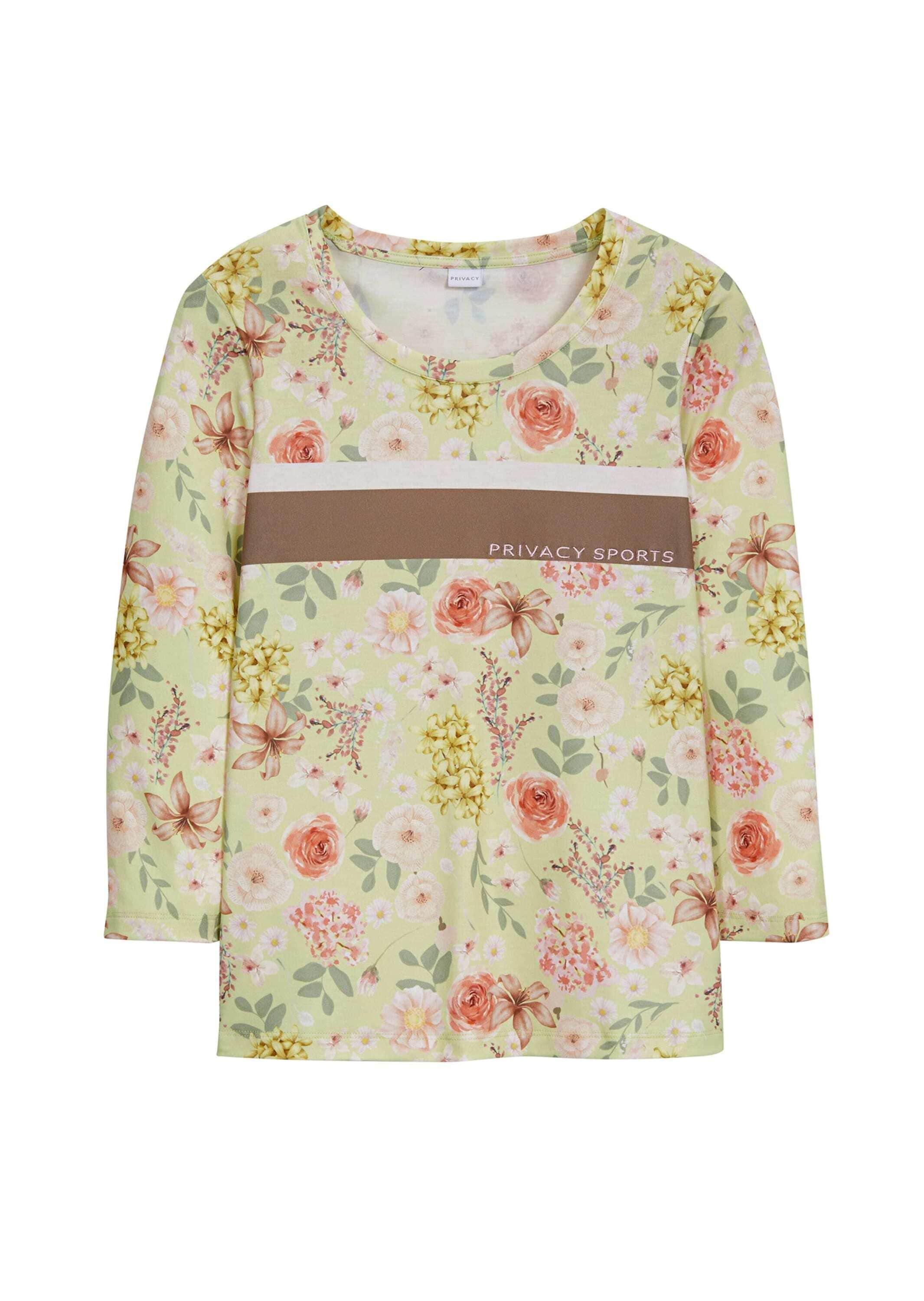 MADELEINE Kurzarmshirt "Shirt Shirt mit floralem Print und 3/4-Arm" günstig online kaufen