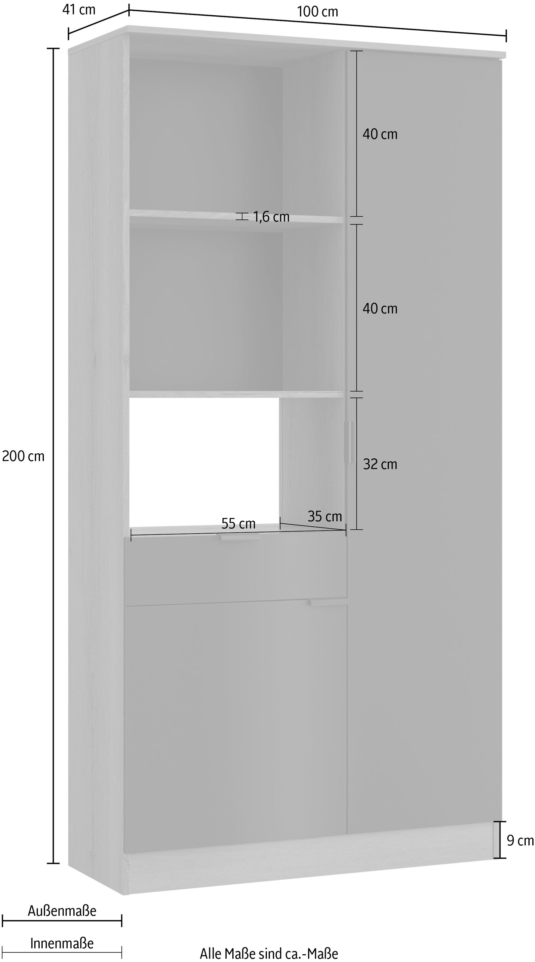 Gami Buffet, Buffet 1 Schublade 2 Türen