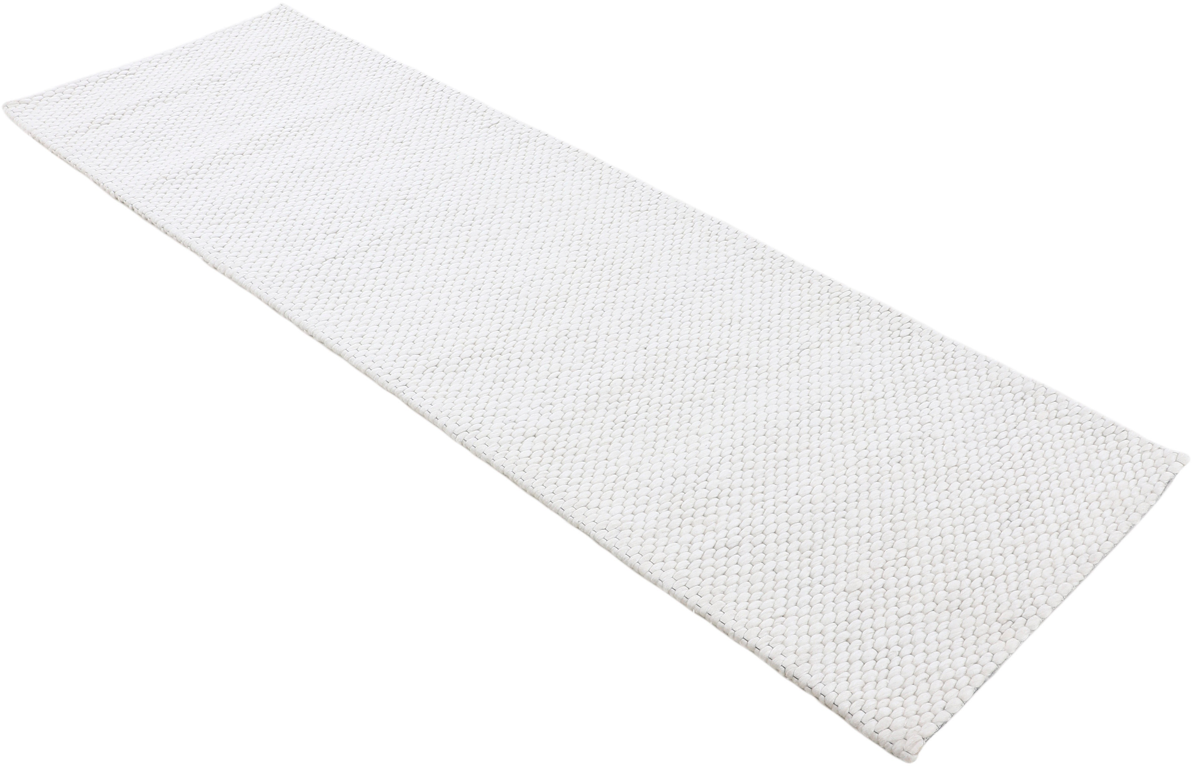 Thumbnail - carpetfine Wollteppich "Sina, auch als Läufer" rechteckig 14 mm Höhe Handweb Teppich, reine Wolle, meliert, handgewebt, ...