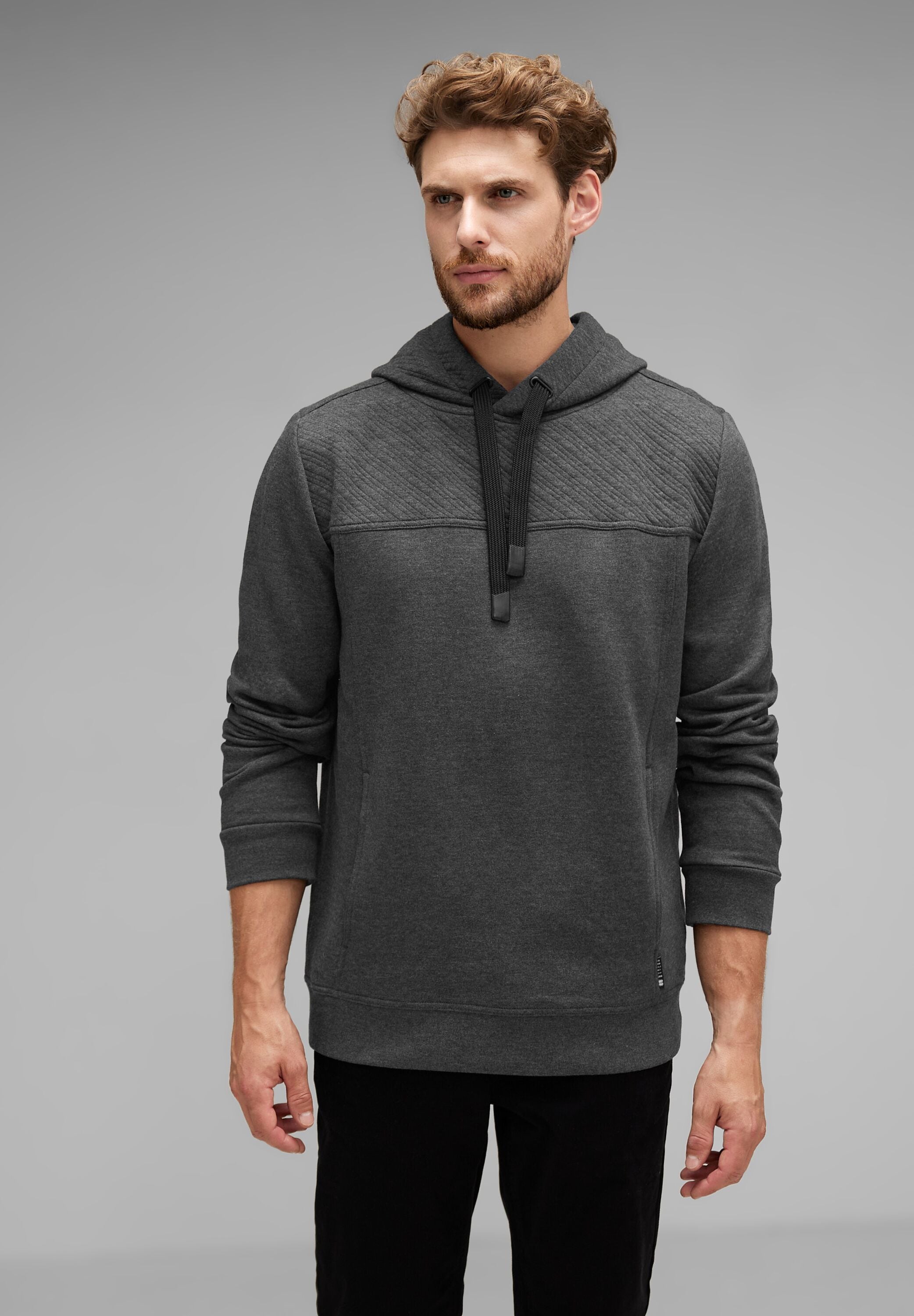 STREET ONE MEN Hoodie, mit Kapuze