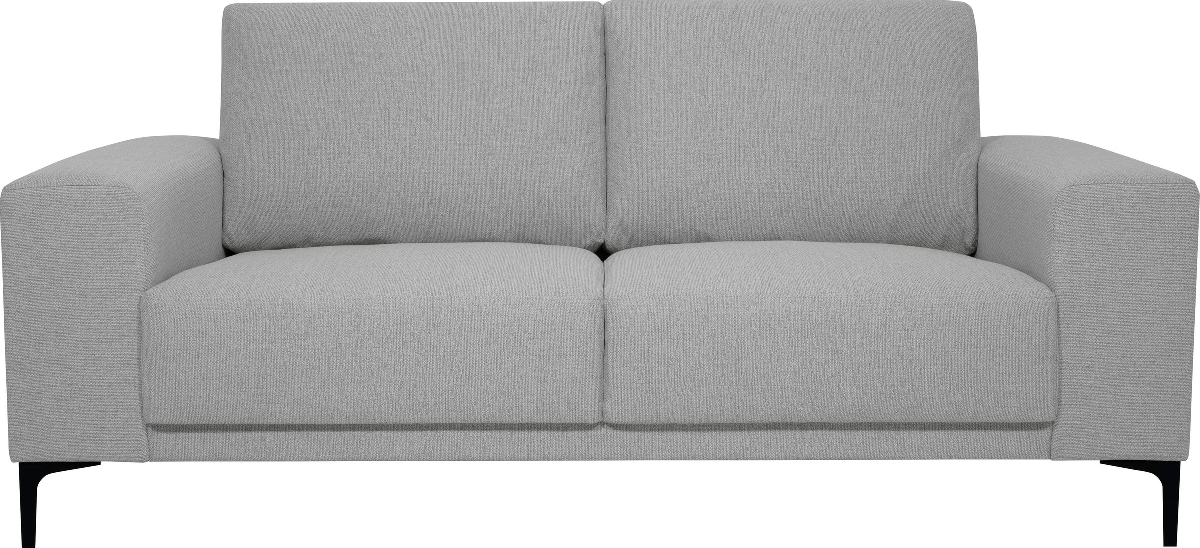 Places of Style 2-Sitzer »Xander«, Breite 164 cm, Webstoff, Soft-Touch Chenille, schwarze Metallfüßen