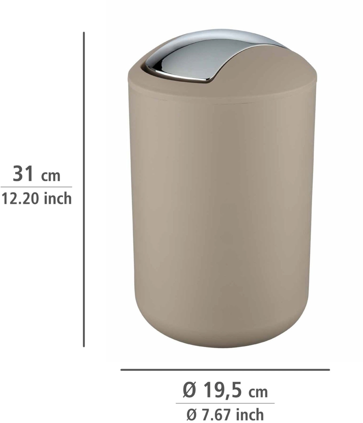 WENKO Badaccessoire-Set »Brasil« Seifenspender, Zahnputzbecher, WC-Garnitur & Kosmetikeimer