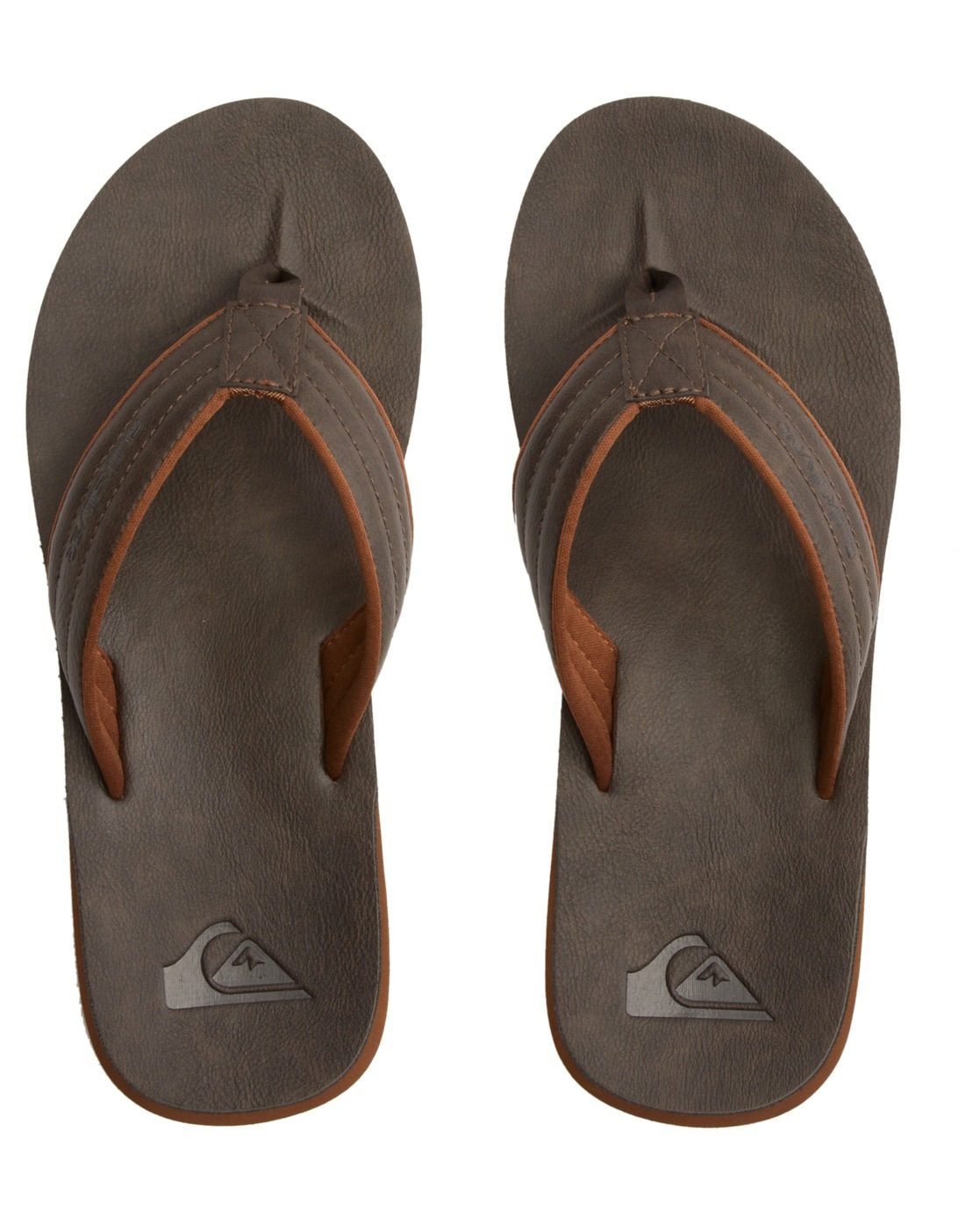 Tongs Quiksilver CARVER NUBUCK M SNDL CTK1 Marron 39,40 hommes 3