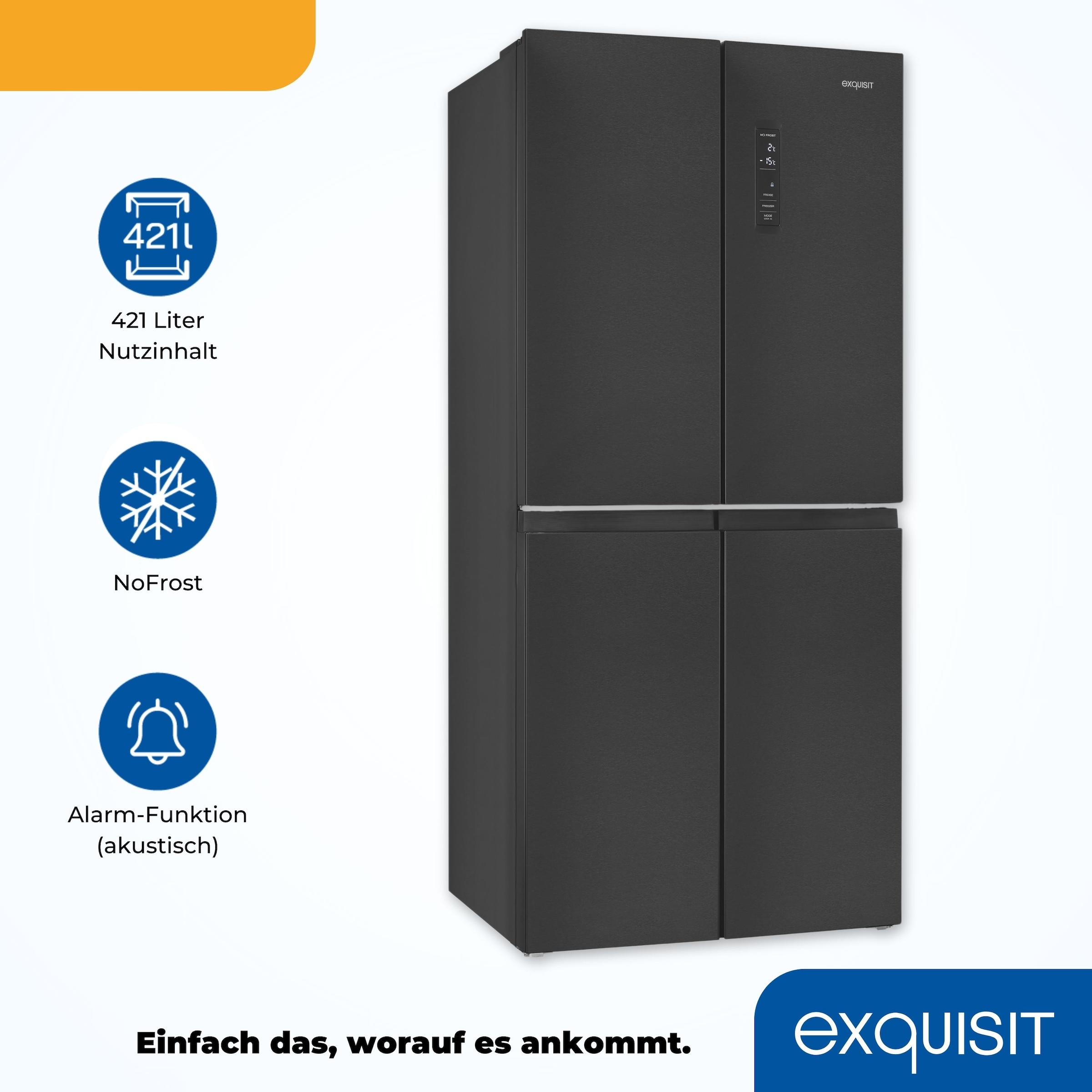 exquisit Multi Door »MD425-150-040C inoxlook-az«