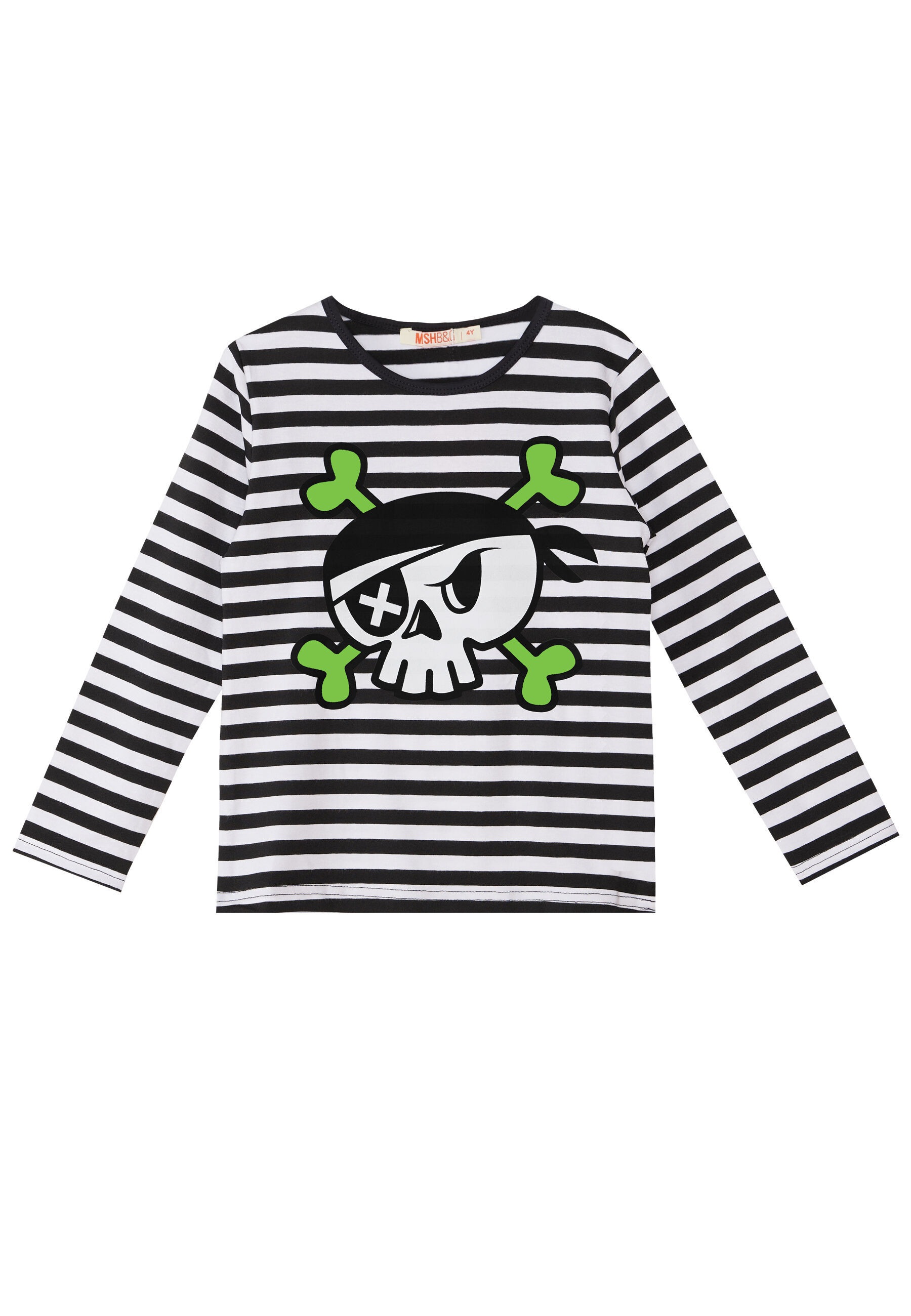Denokids Hausanzug »Pirate Stripes«, (2 tlg.), mit Totenkopfaufdruck