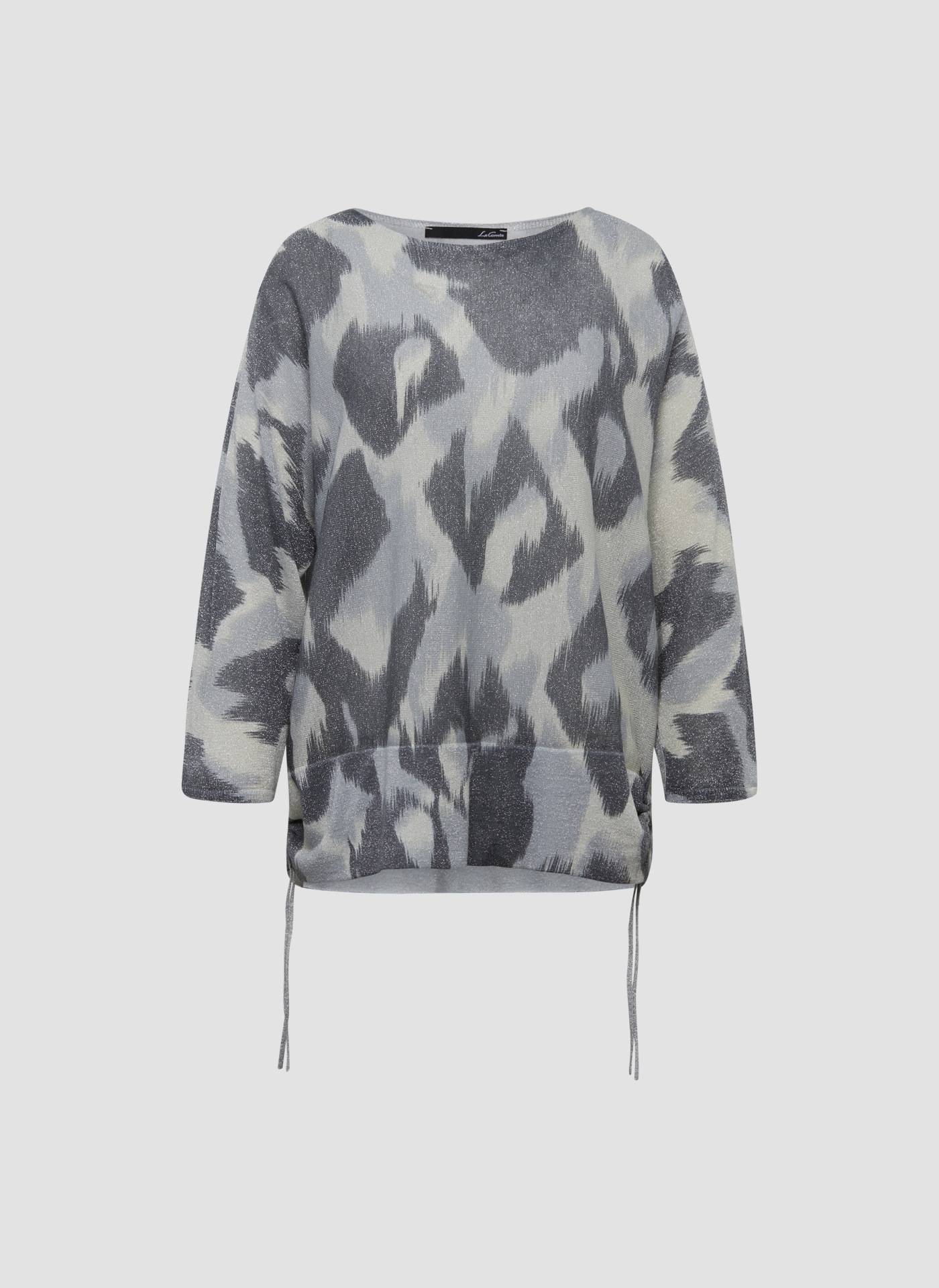 LeComte Strickpullover »LeComte Pullover mit Animal-Print und Kordelzugdetails«