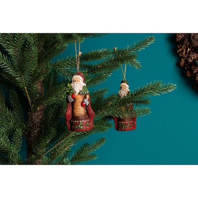 Myflair Möbel & Accessoires Weihnachtsmann »Weihnachtsdeko rot«,  Baumschmuck zum Aufhängen, Höhe ca. 10 cm bestellen | BAUR
