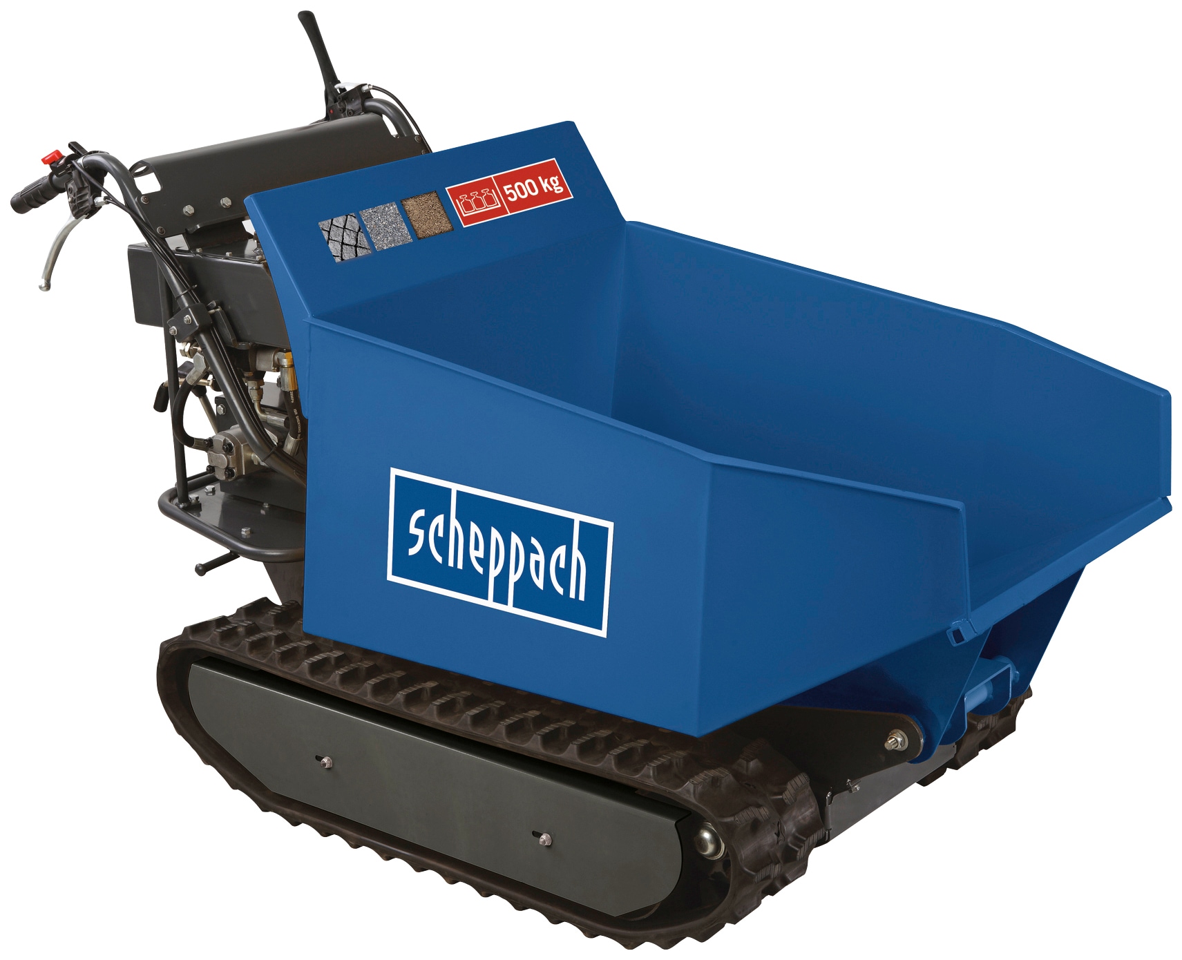 SCHEPPACH Raupendumper "Dumper DP5000", 500 kg, blau, Motorschubkarren