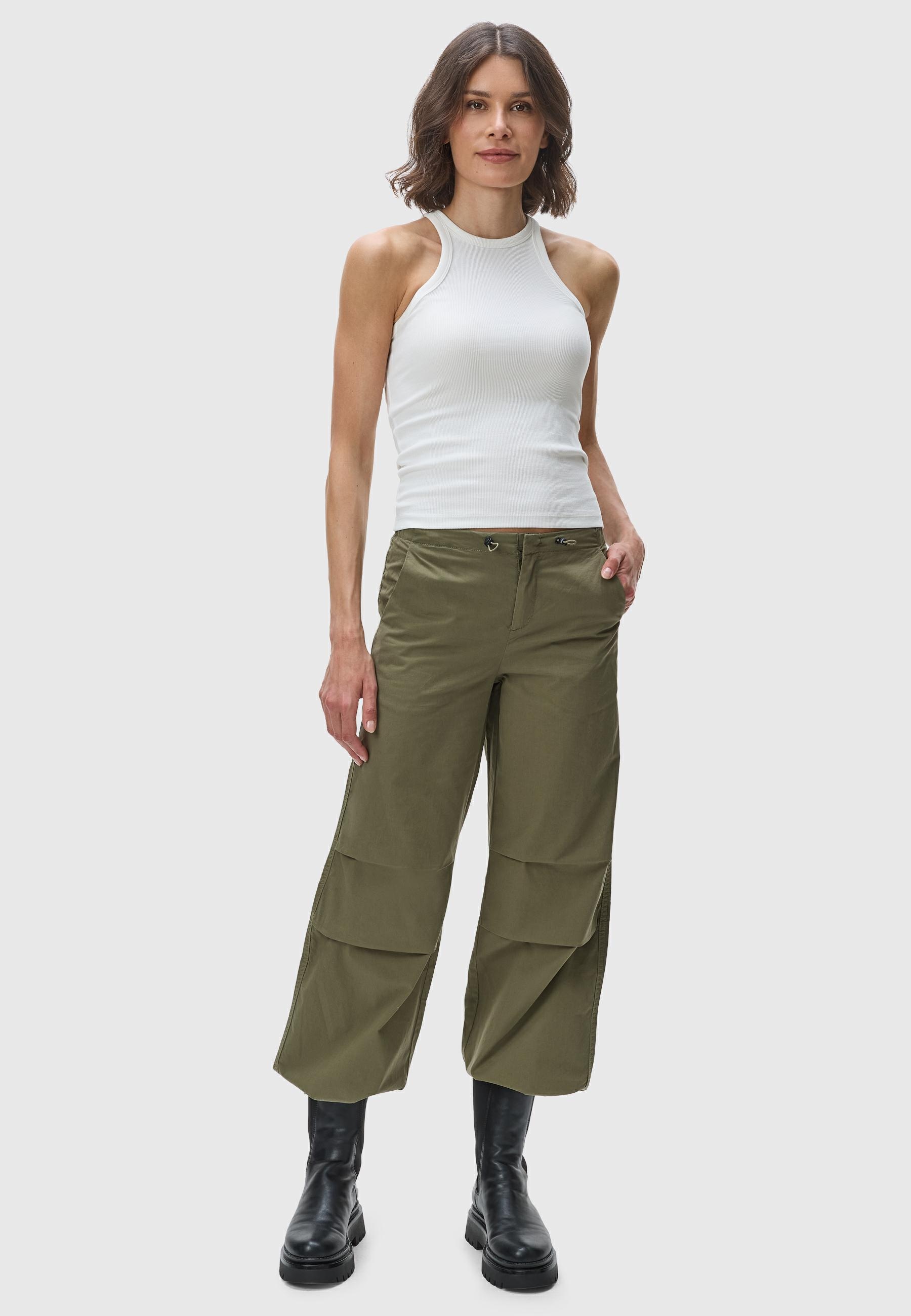 Ragwear Stoffhose »Paragata«, Stylische Parachute-Hose mit Kordelzügen