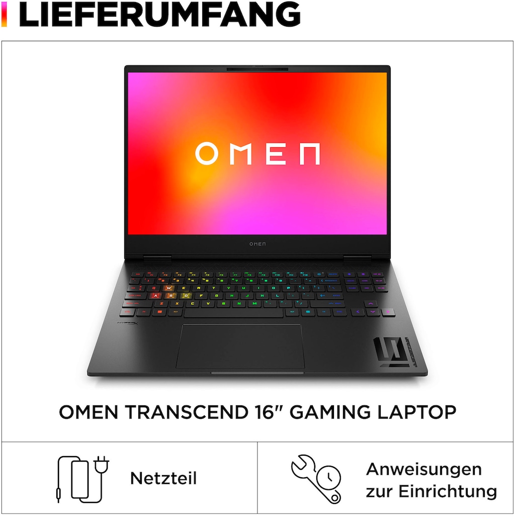 HP Gaming-Notebook »OMEN 16-u1073ng«, 40,9 cm, / 16,1 Zoll, Intel, Core i7, GeForce RTX 4060, 1000 GB SSD