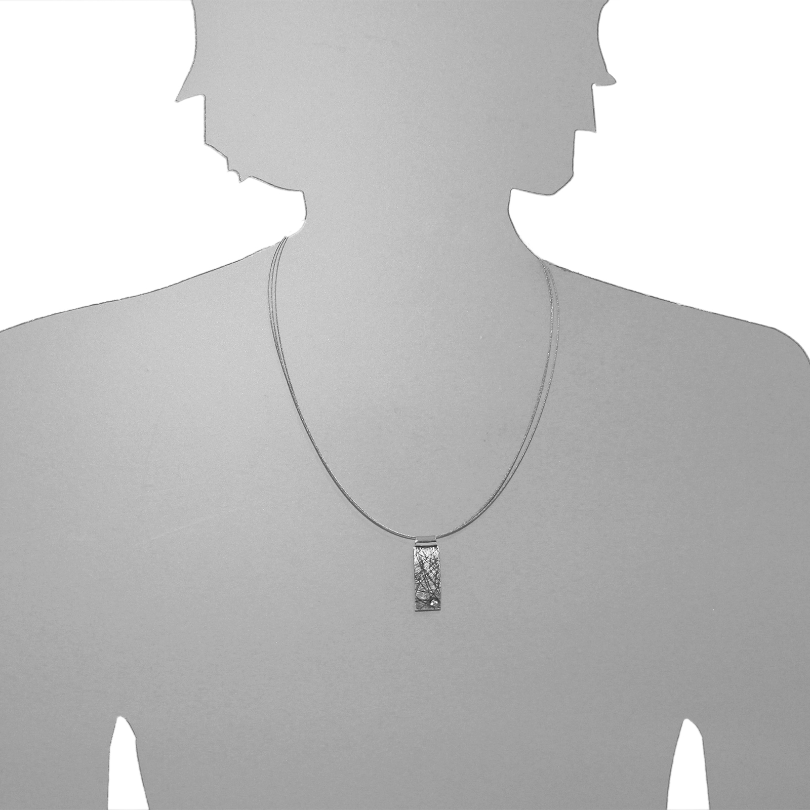 OSTSEE-SCHMUCK Kettenanhänger »- Reco - Sarah Vicenza 35x12 mm - Silber 925/000 - Zirkonia«