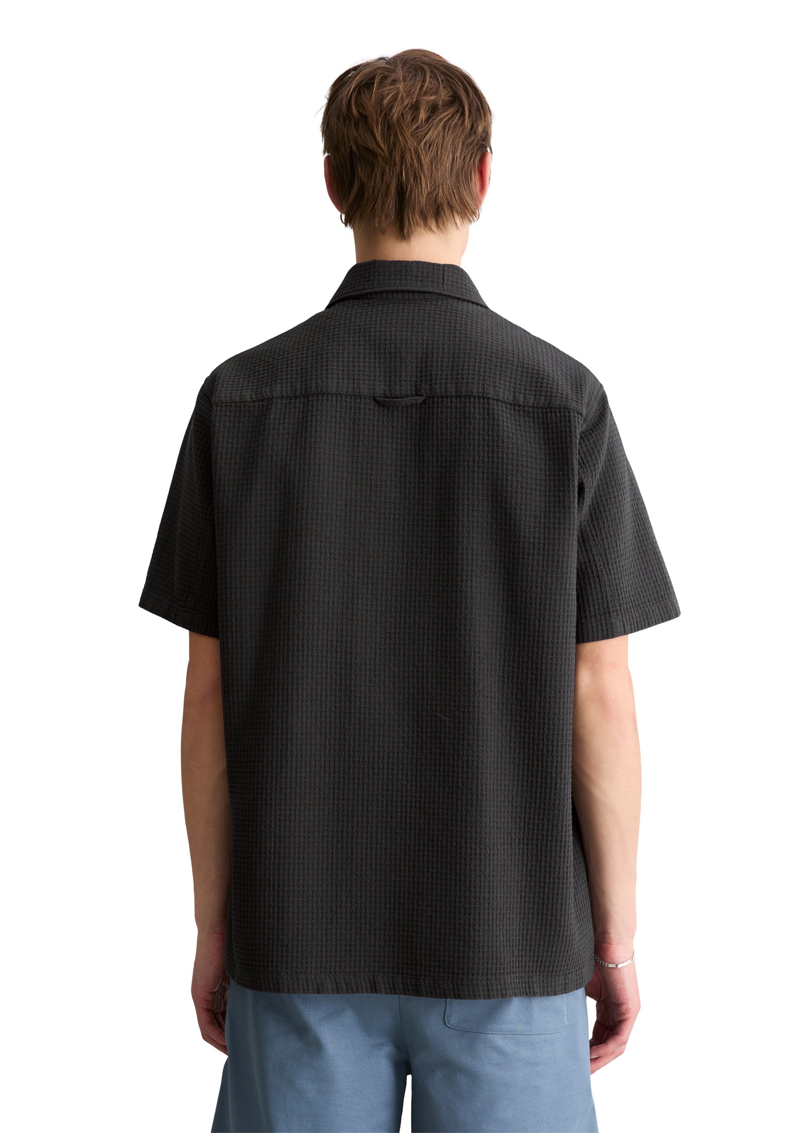 Thumbnail - Marc OPolo DENIM Kurzarmhemd "mit Karo-Struktur"