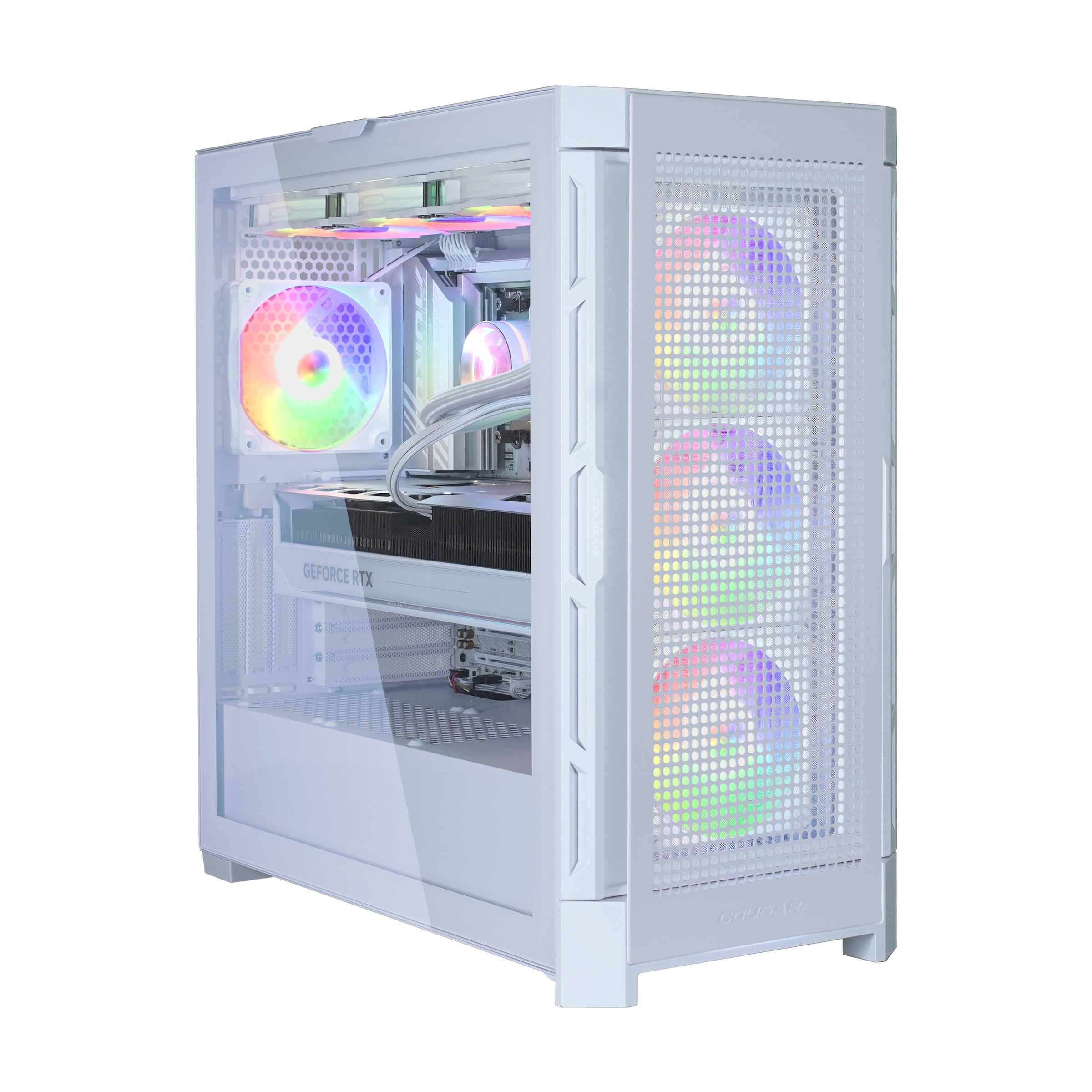 Cougar Gaming-PC »DUOFACE PRO White 7421«, Windows 11, DDR5 RAM, Gen4 SSD
